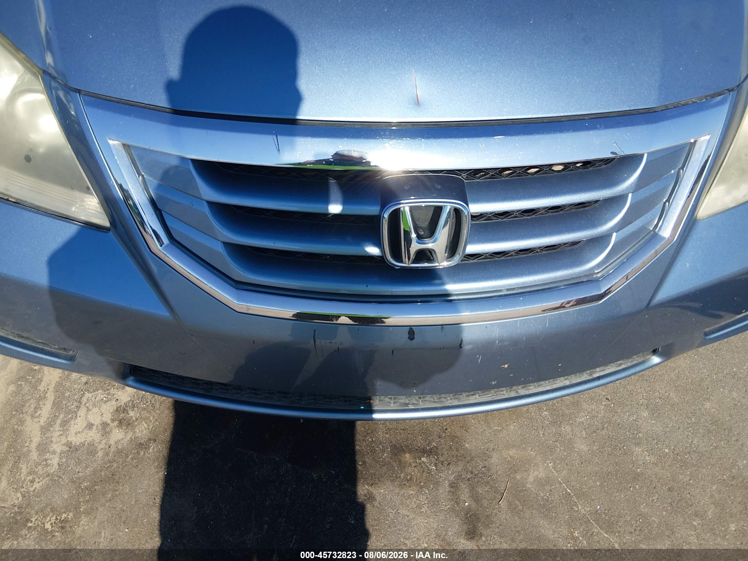2008 Honda Odyssey Ex-l Blue vin: 5FNRL38738B025294