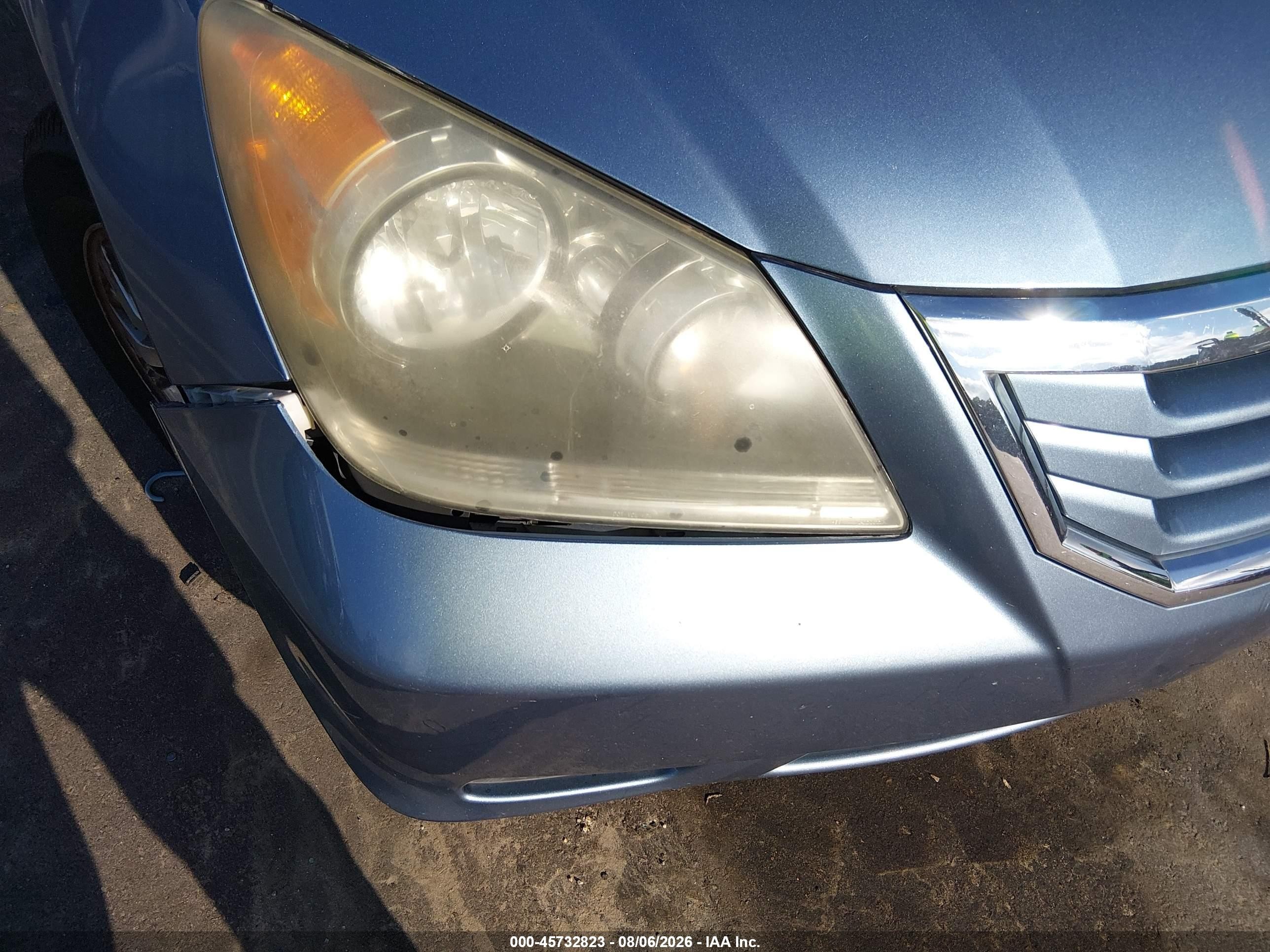 2008 Honda Odyssey Ex-l Blue vin: 5FNRL38738B025294