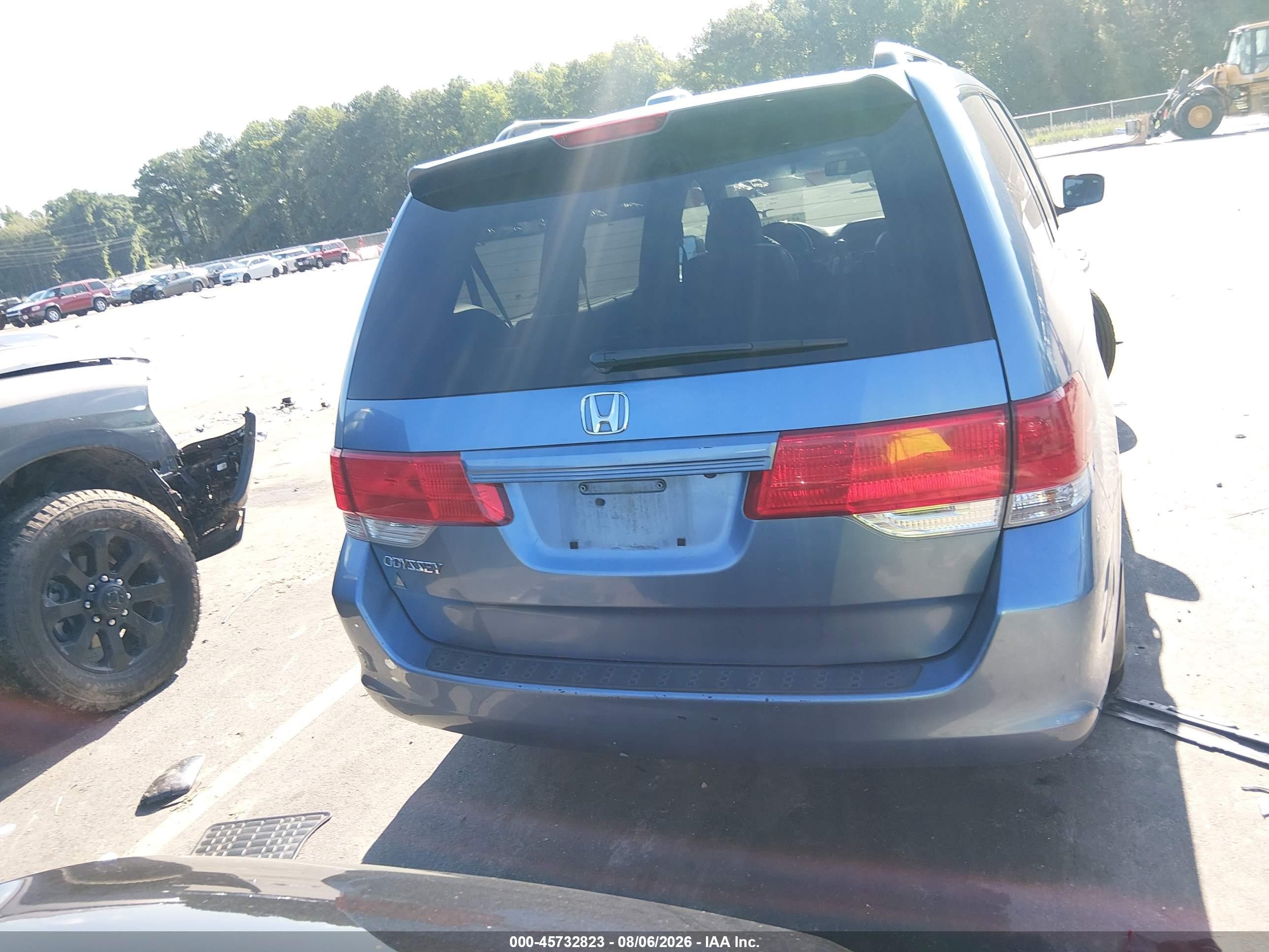 2008 Honda Odyssey Ex-l Blue vin: 5FNRL38738B025294