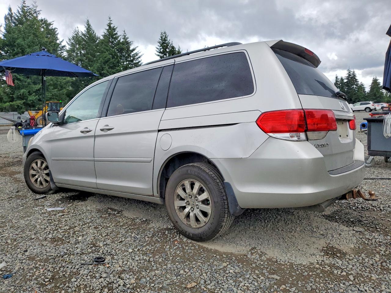 2008 Honda Odyssey Exl Silver vin: 5FNRL38738B043553