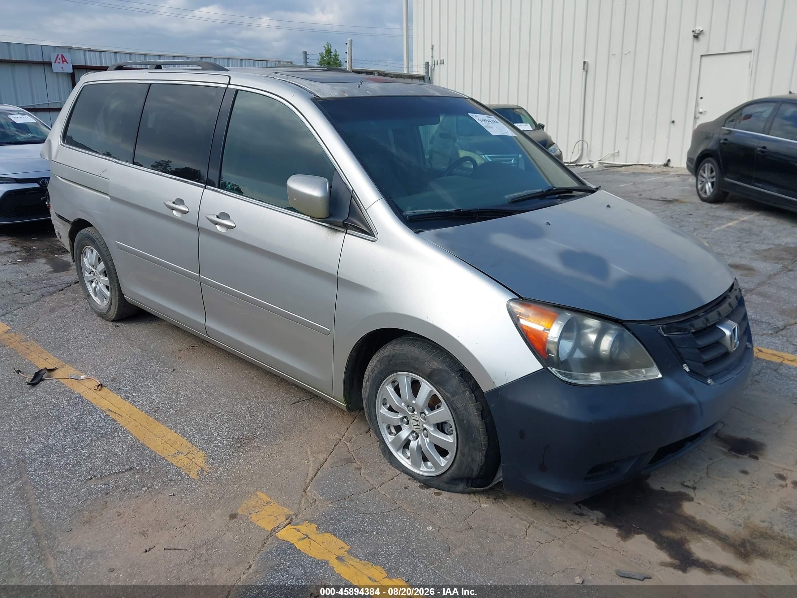 2008 Honda Odyssey Ex-l Silver vin: 5FNRL38738B109292