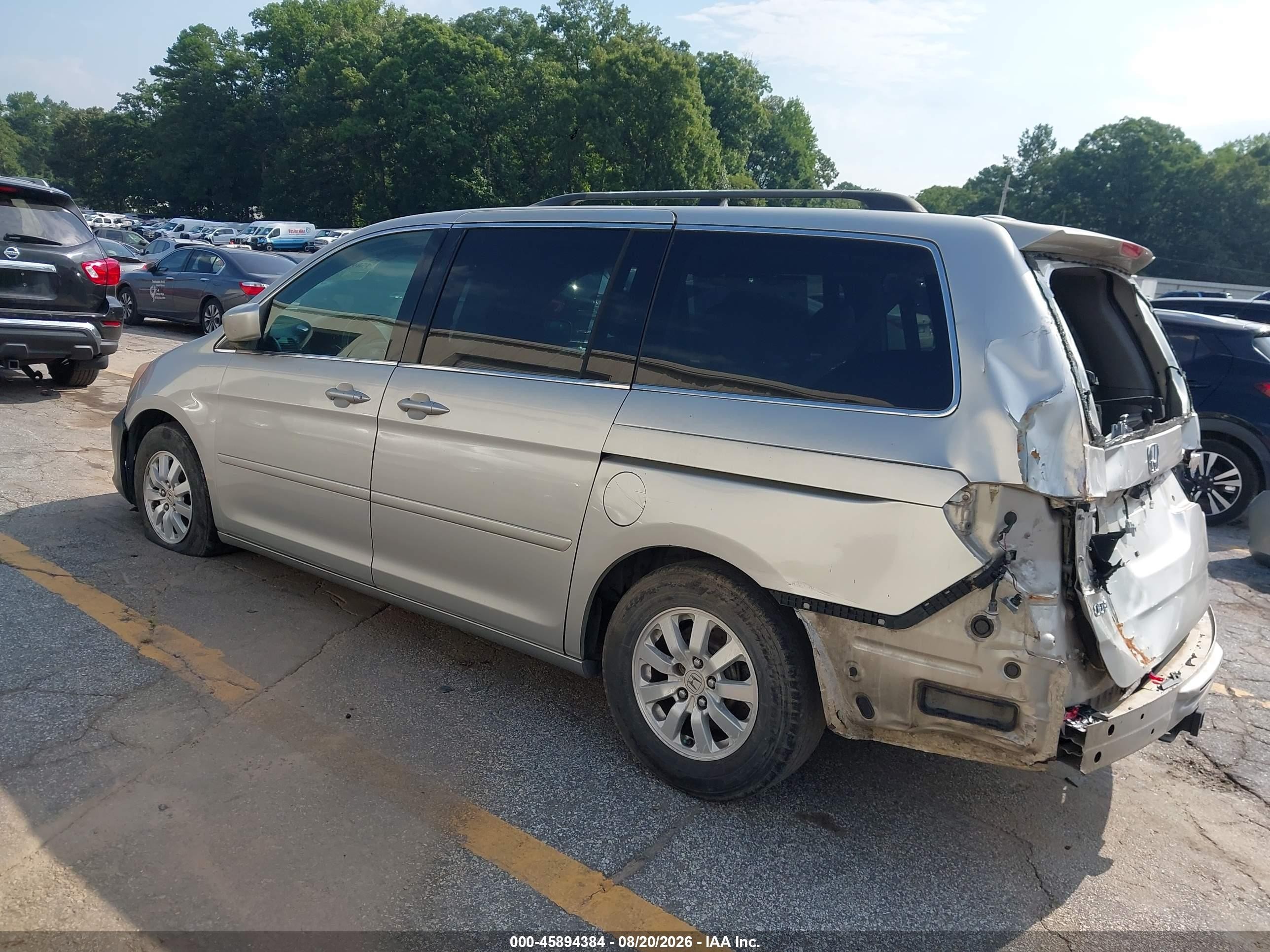2008 Honda Odyssey Ex-l Silver vin: 5FNRL38738B109292