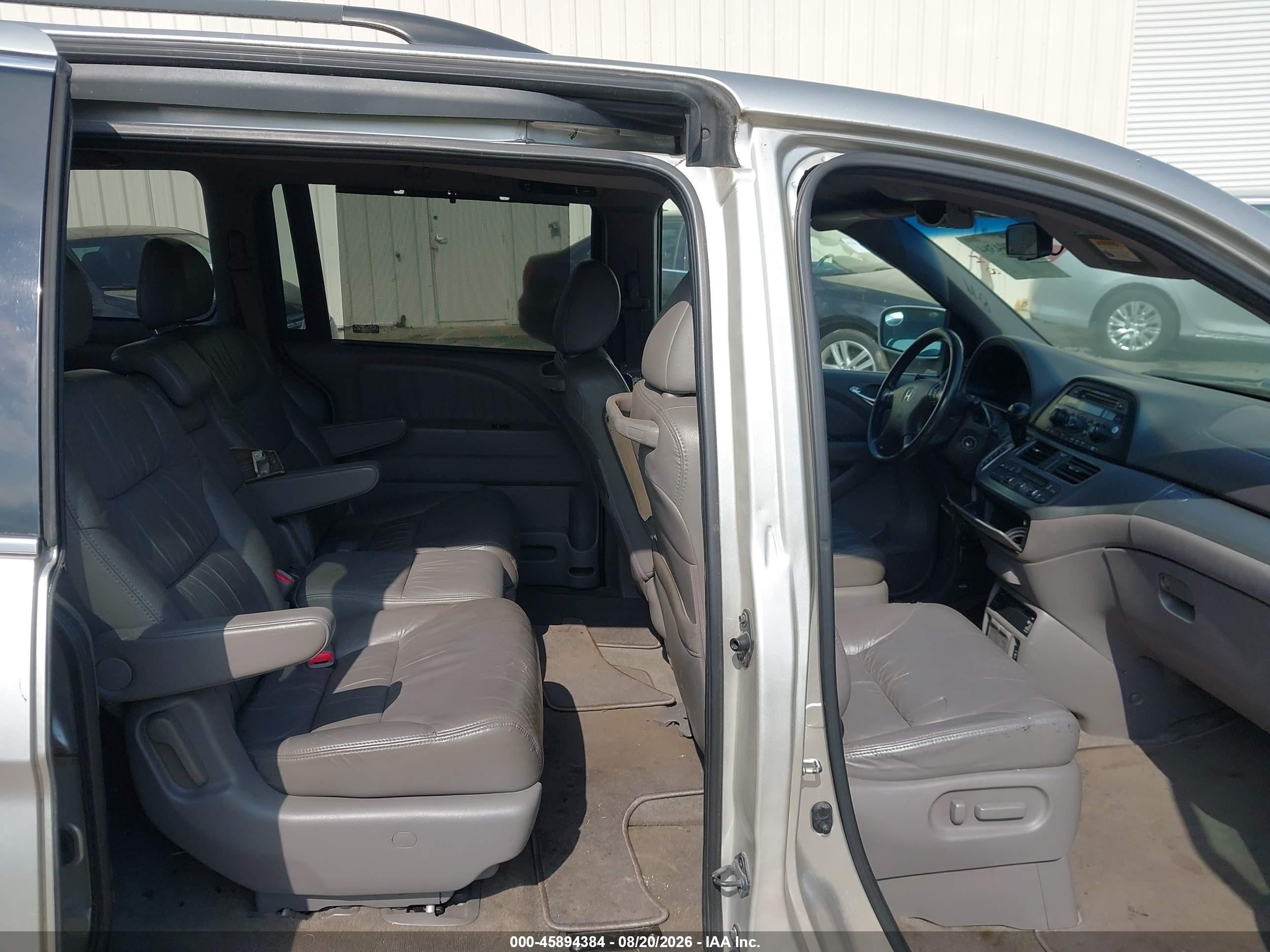 2008 Honda Odyssey Ex-l Silver vin: 5FNRL38738B109292