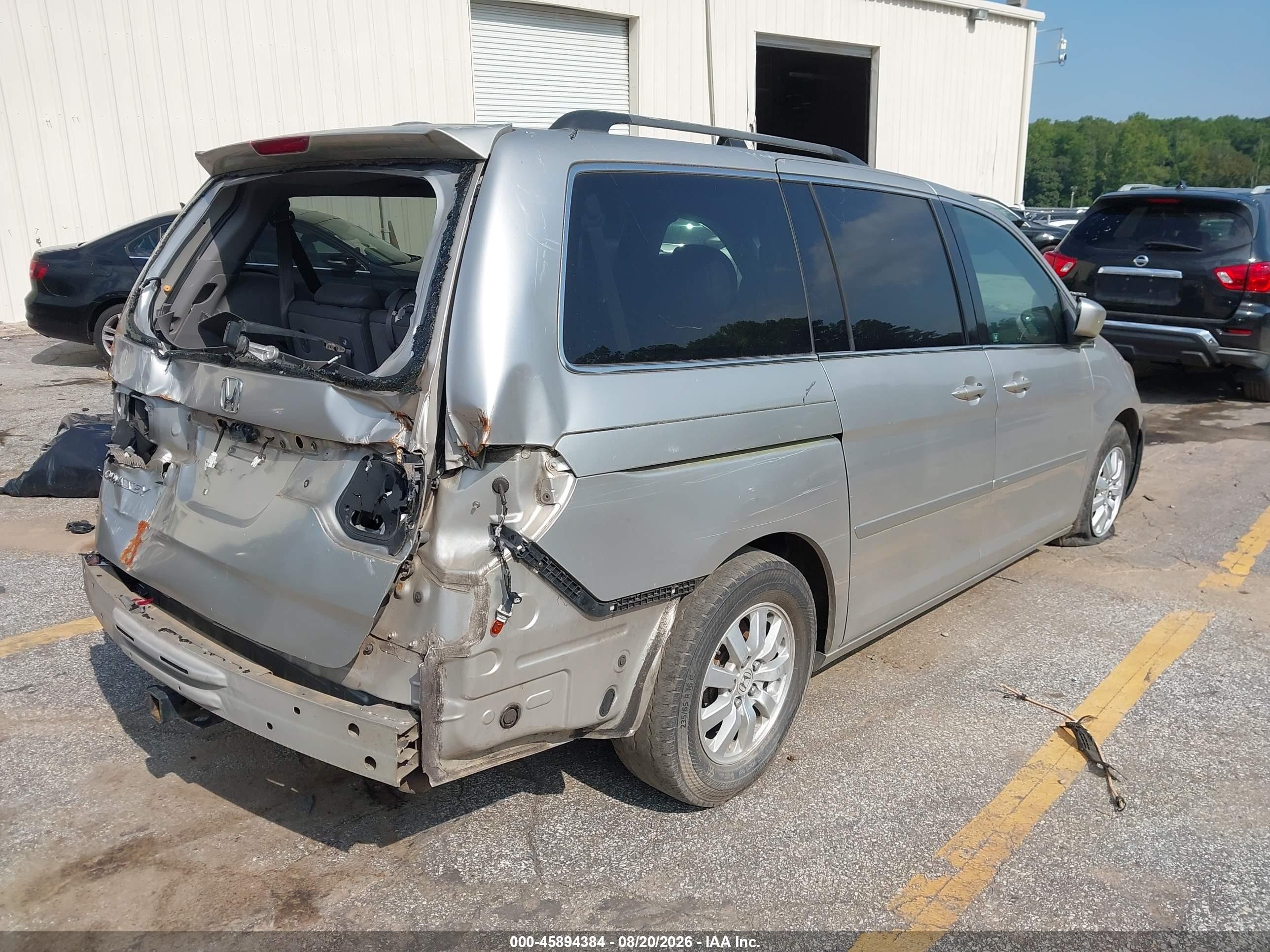 2008 Honda Odyssey Ex-l Silver vin: 5FNRL38738B109292