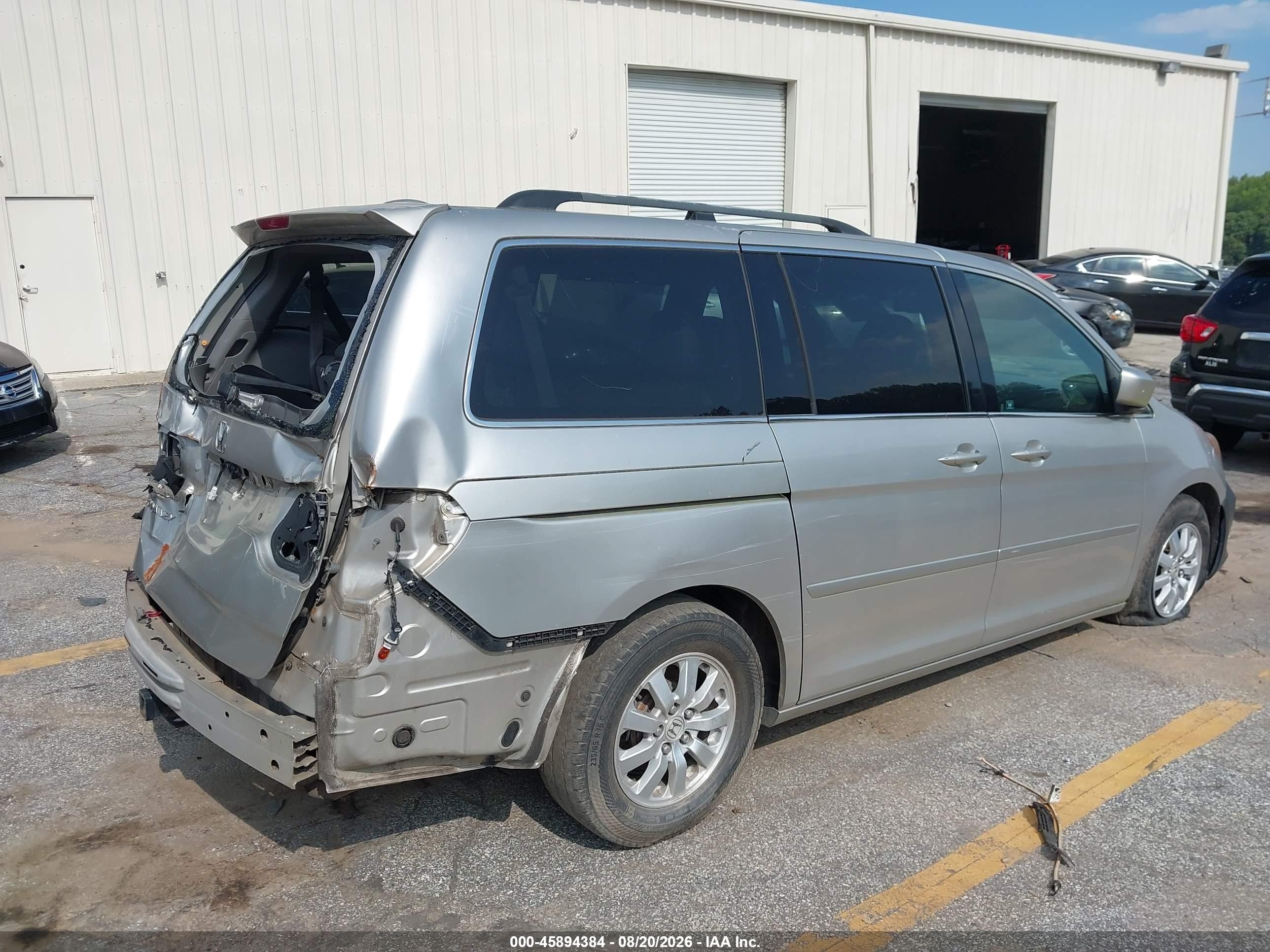 2008 Honda Odyssey Ex-l Silver vin: 5FNRL38738B109292