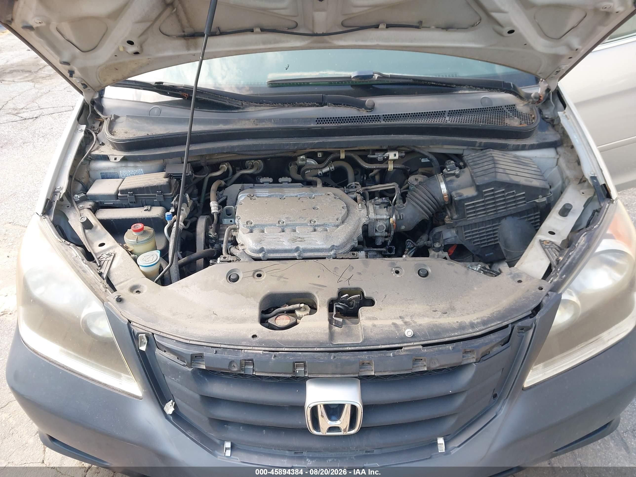 2008 Honda Odyssey Ex-l Silver vin: 5FNRL38738B109292