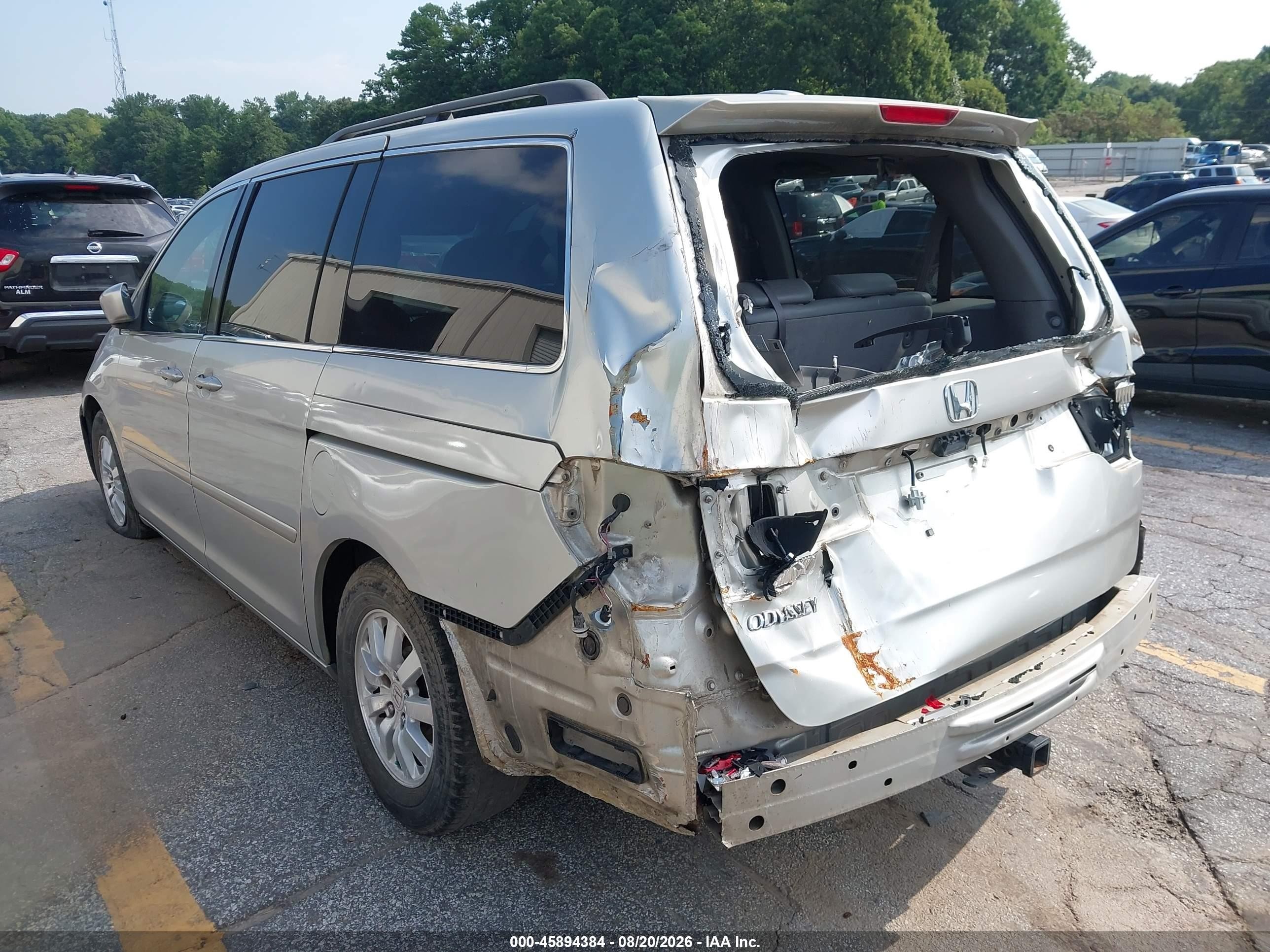 2008 Honda Odyssey Ex-l Silver vin: 5FNRL38738B109292