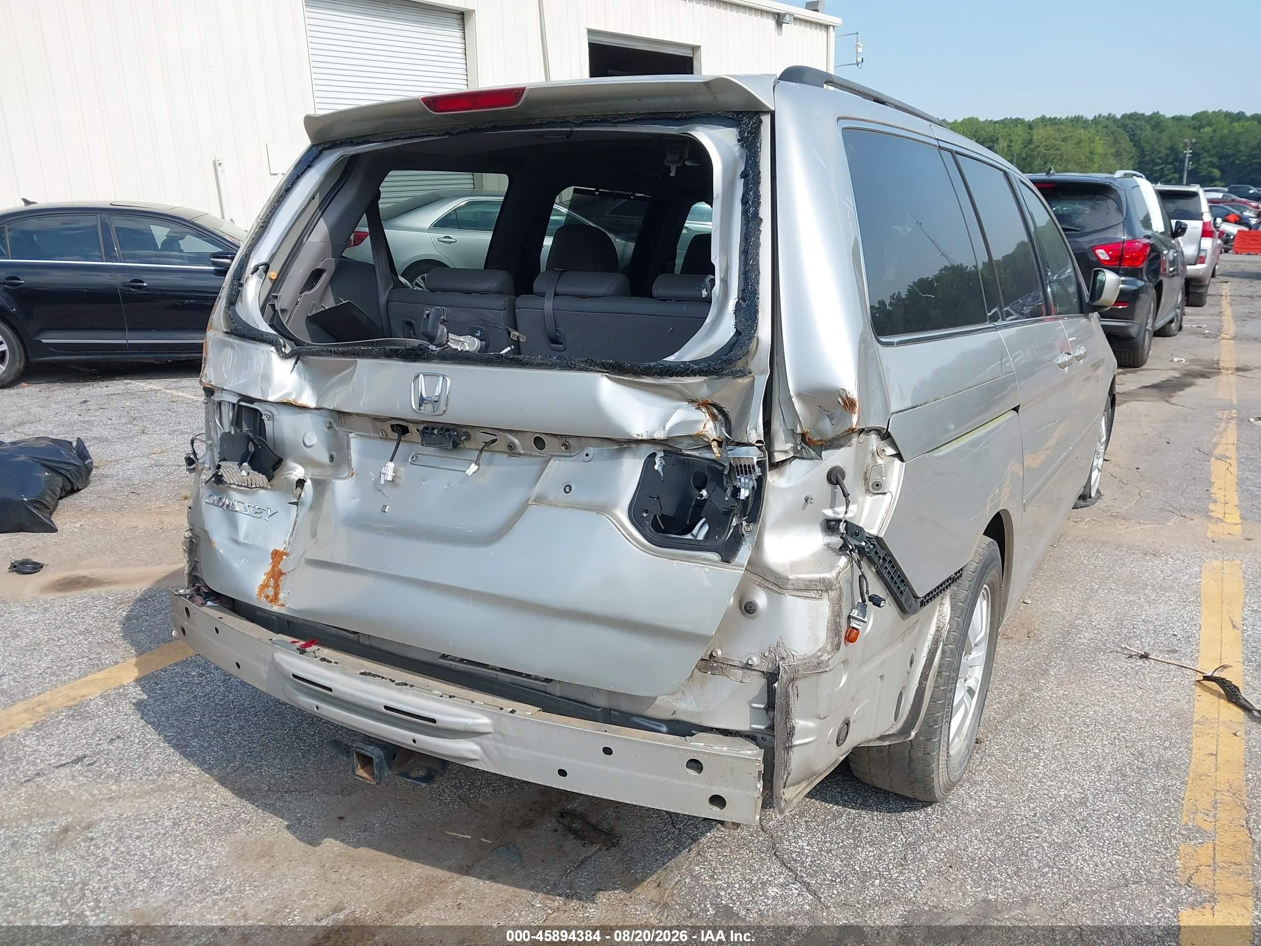 2008 Honda Odyssey Ex-l Silver vin: 5FNRL38738B109292