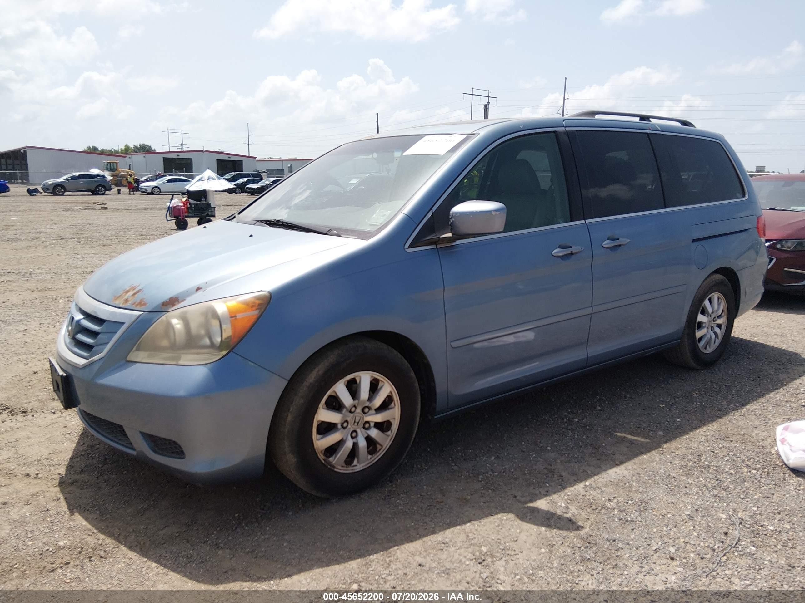 2009 Honda Odyssey Ex-l Blue vin: 5FNRL38739B009579
