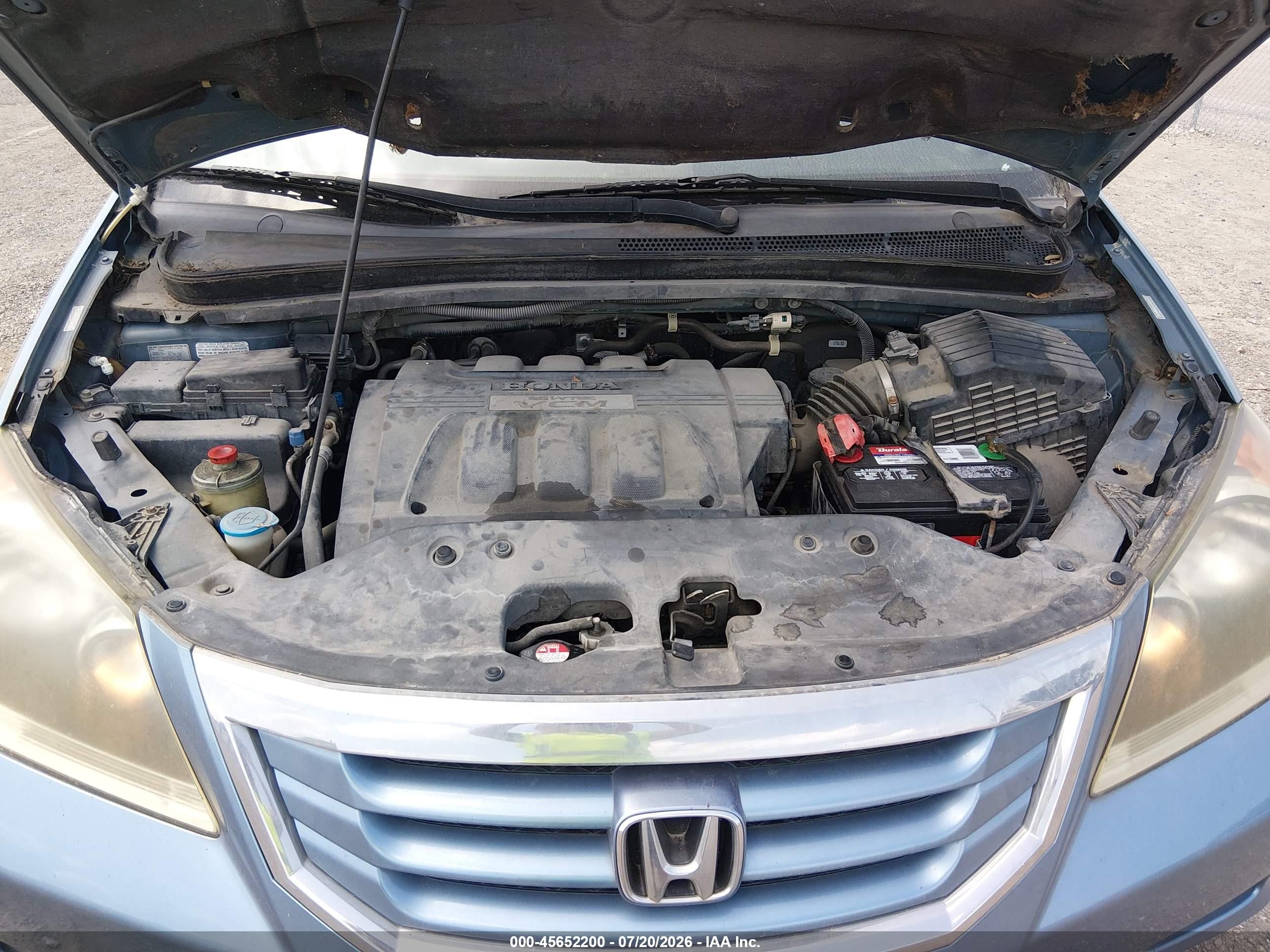 2009 Honda Odyssey Ex-l Blue vin: 5FNRL38739B009579