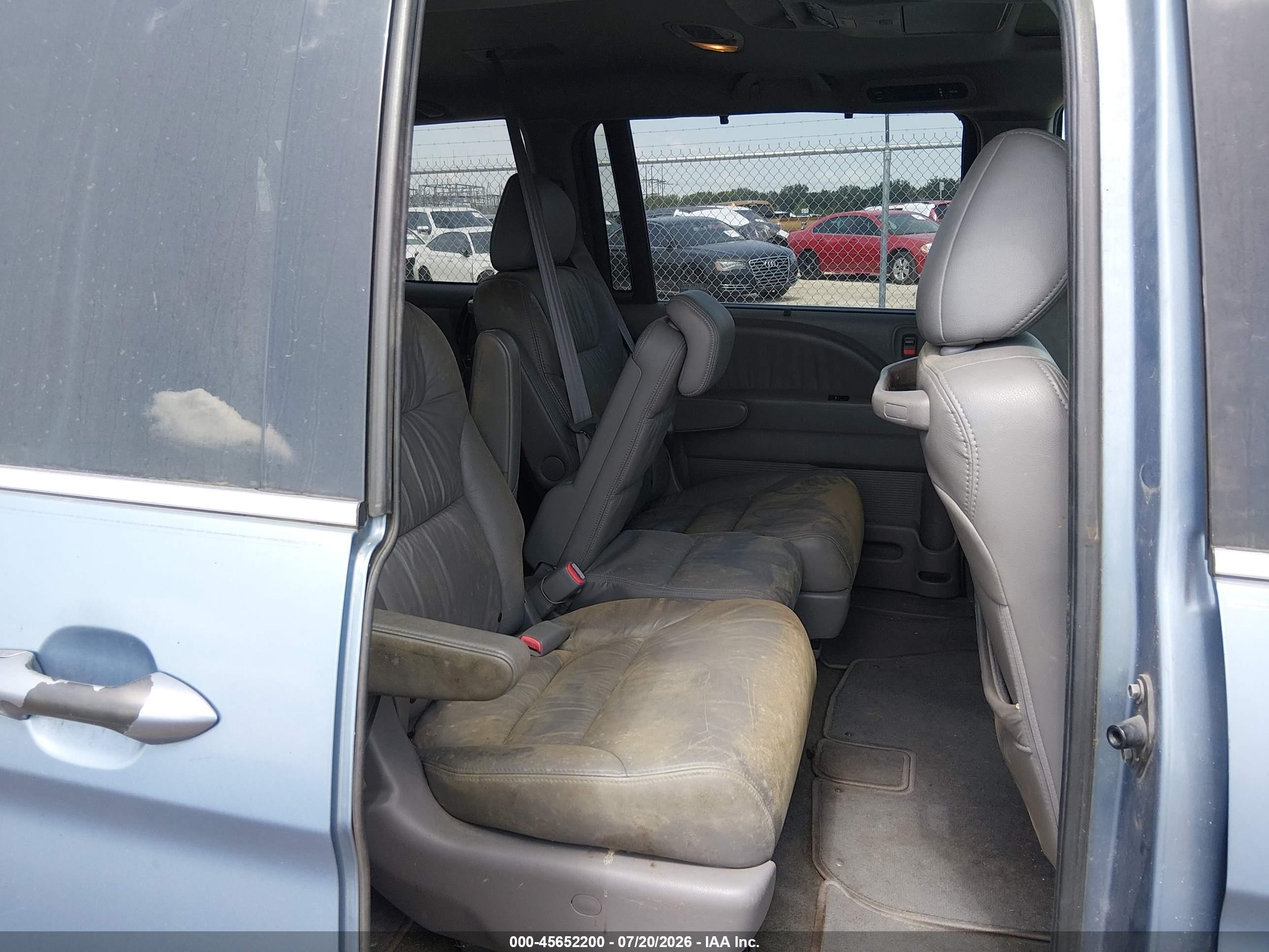2009 Honda Odyssey Ex-l Blue vin: 5FNRL38739B009579