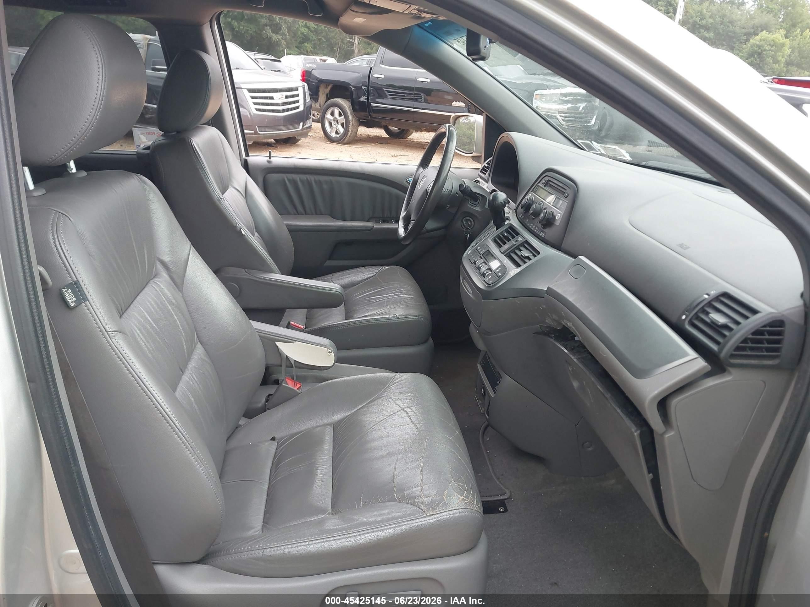 2009 Honda Odyssey Ex-l Silver vin: 5FNRL38739B012790