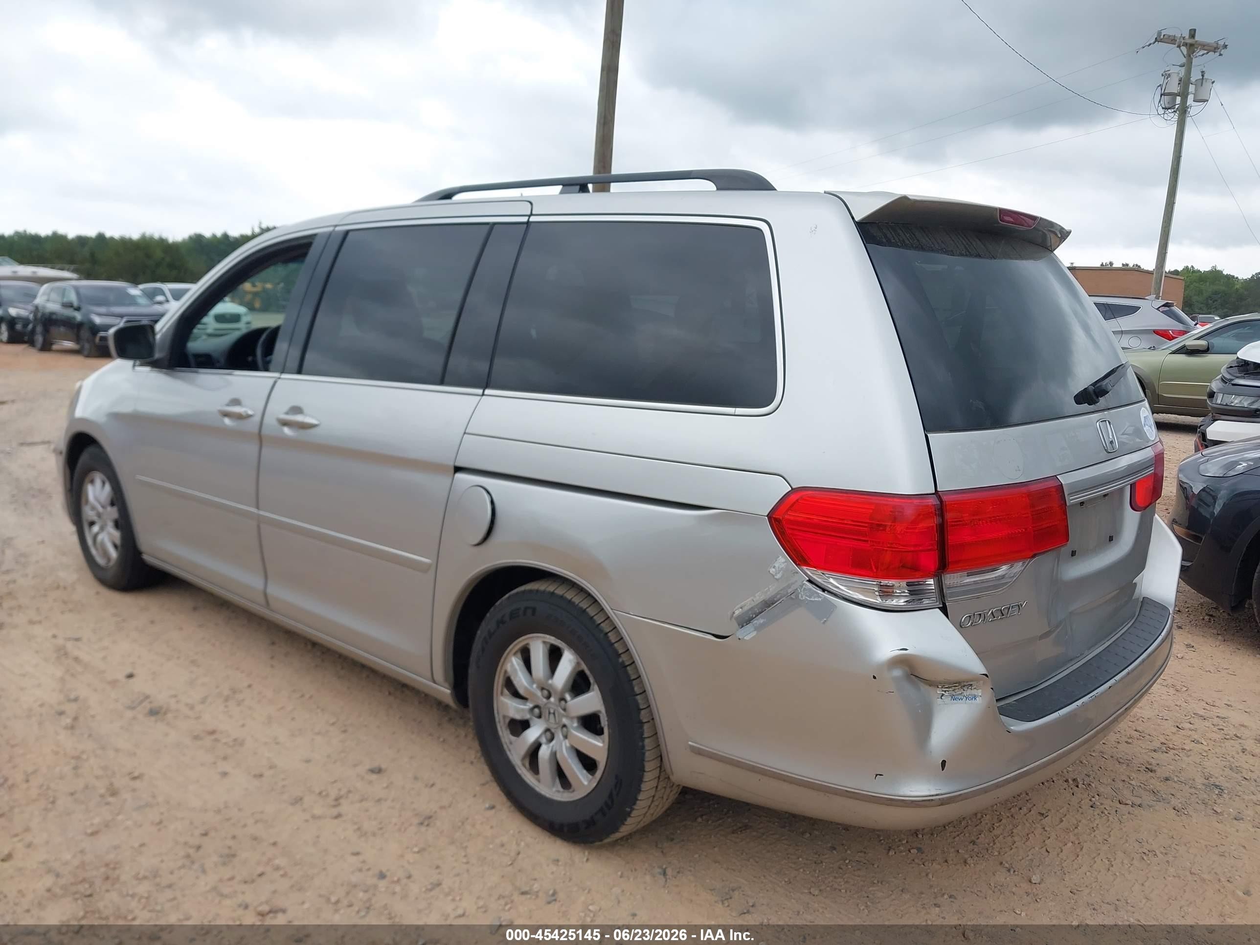 2009 Honda Odyssey Ex-l Silver vin: 5FNRL38739B012790