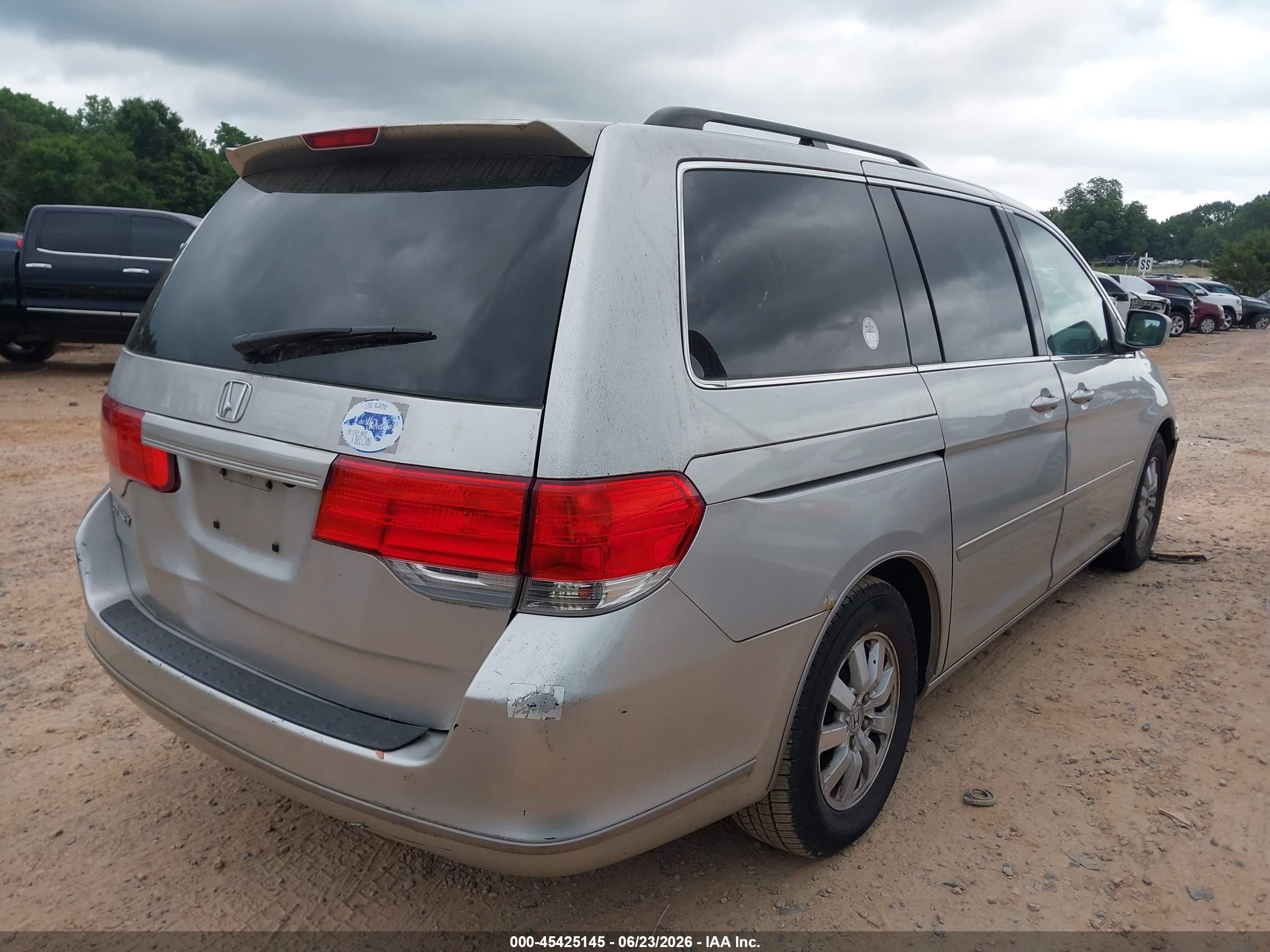 2009 Honda Odyssey Ex-l Silver vin: 5FNRL38739B012790