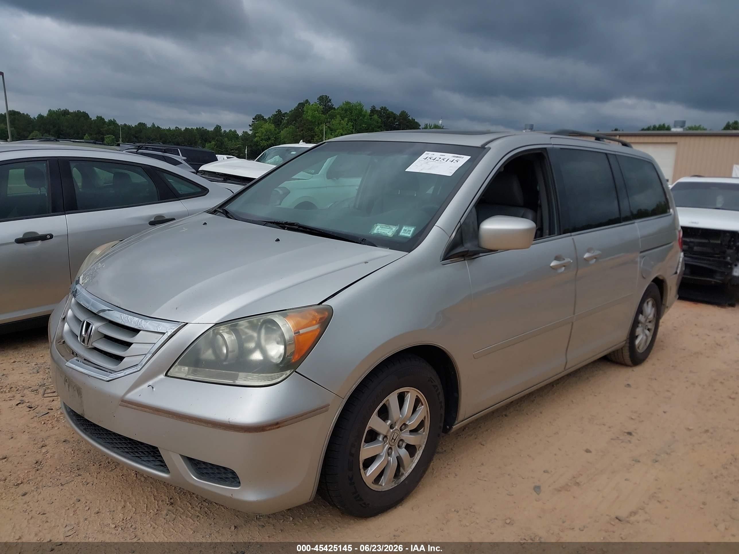 2009 Honda Odyssey Ex-l Silver vin: 5FNRL38739B012790