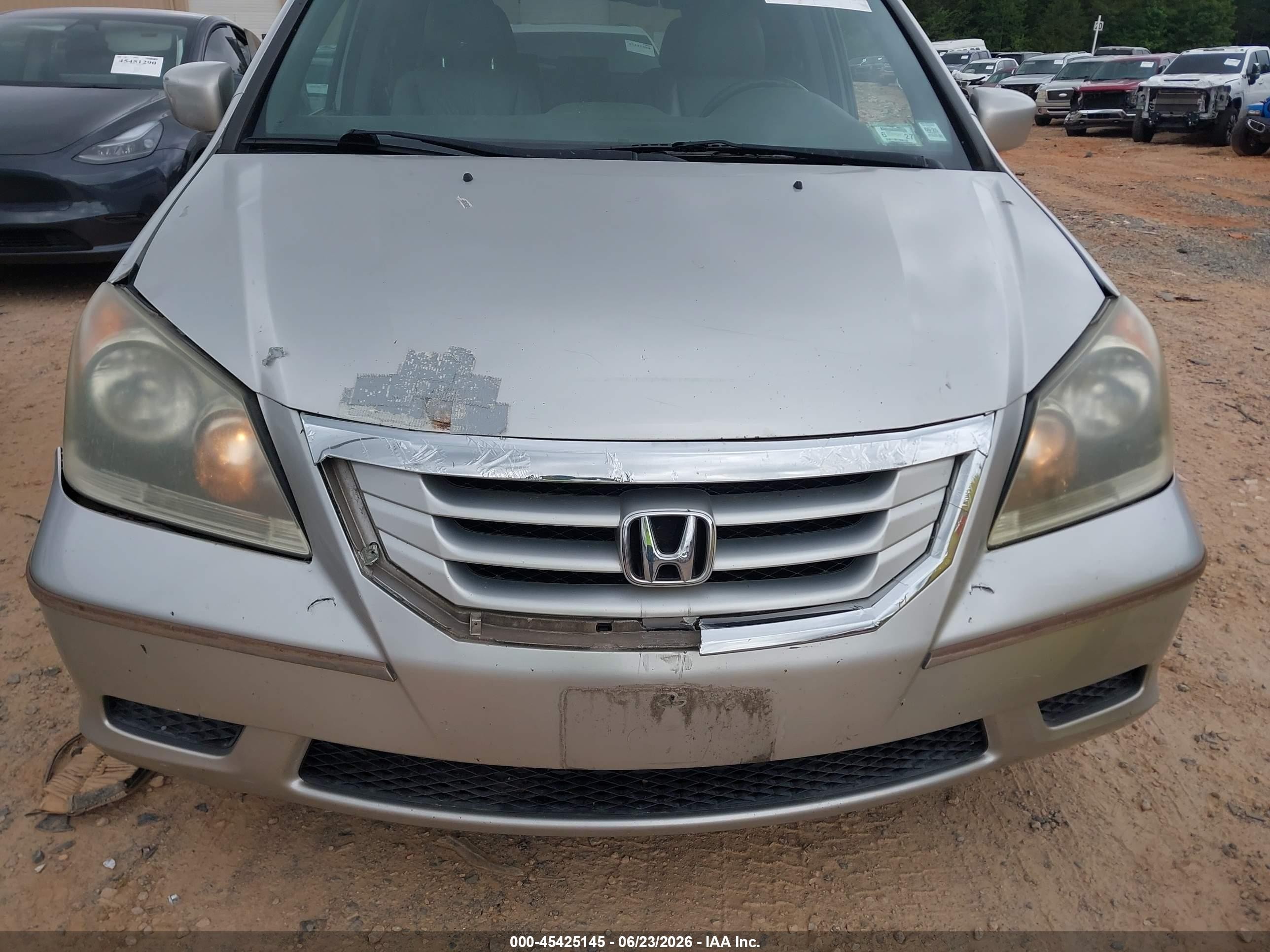 2009 Honda Odyssey Ex-l Silver vin: 5FNRL38739B012790