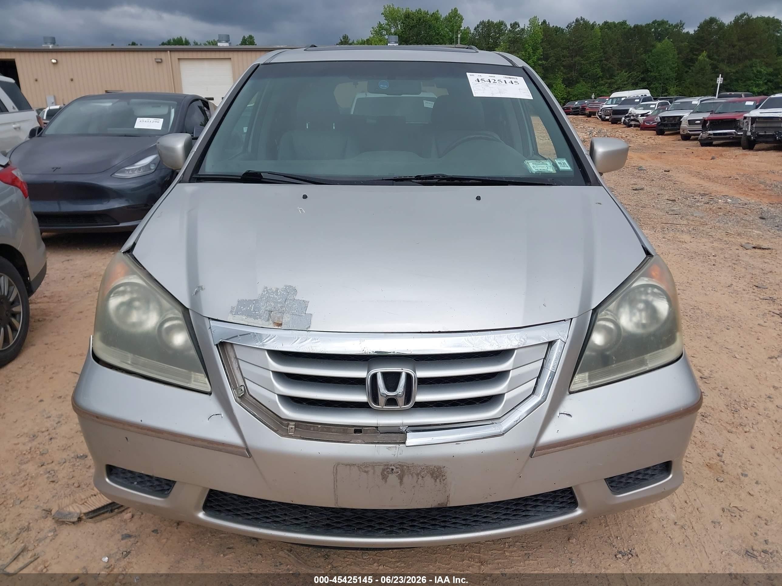 2009 Honda Odyssey Ex-l Silver vin: 5FNRL38739B012790