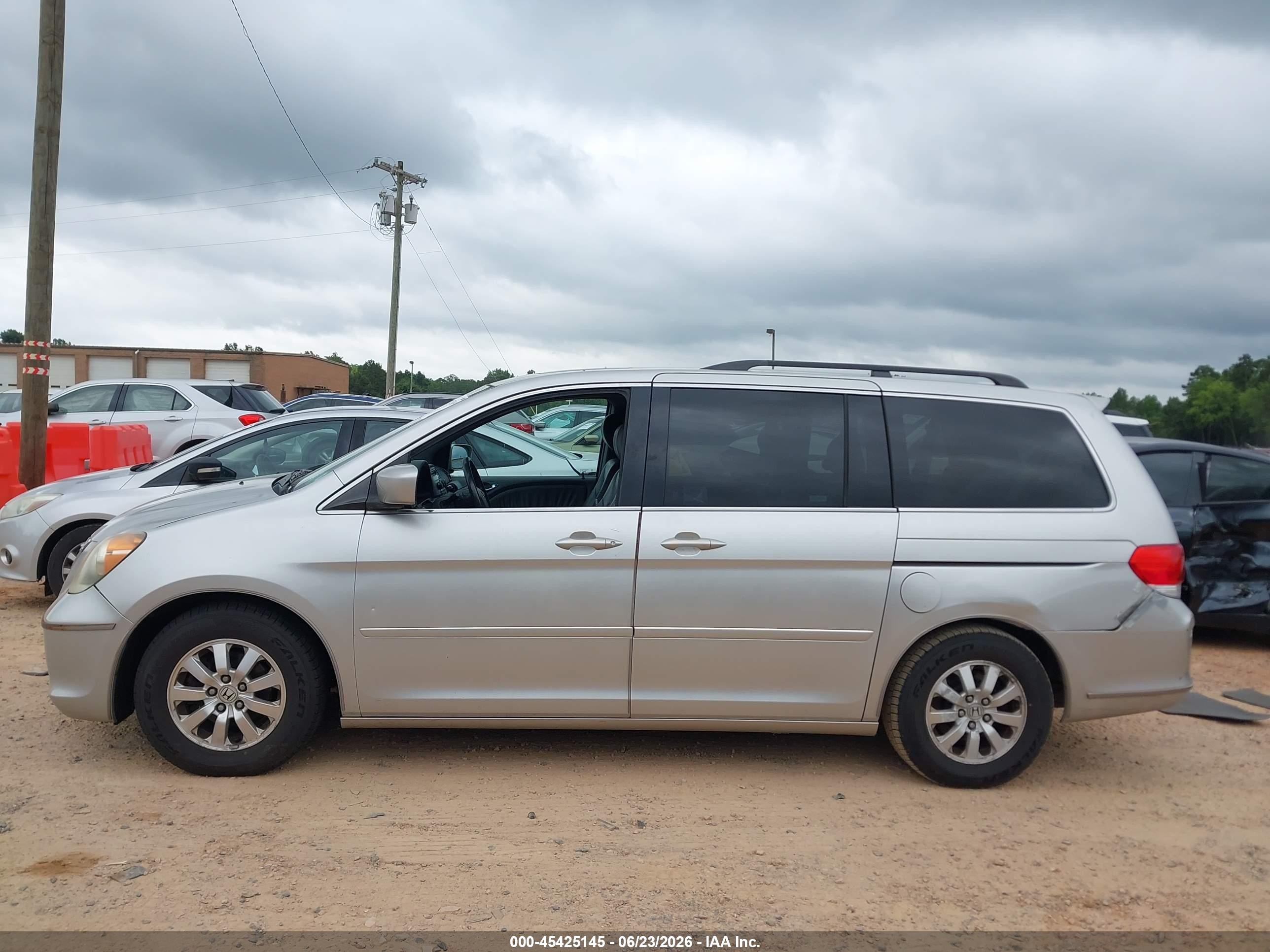 2009 Honda Odyssey Ex-l Silver vin: 5FNRL38739B012790