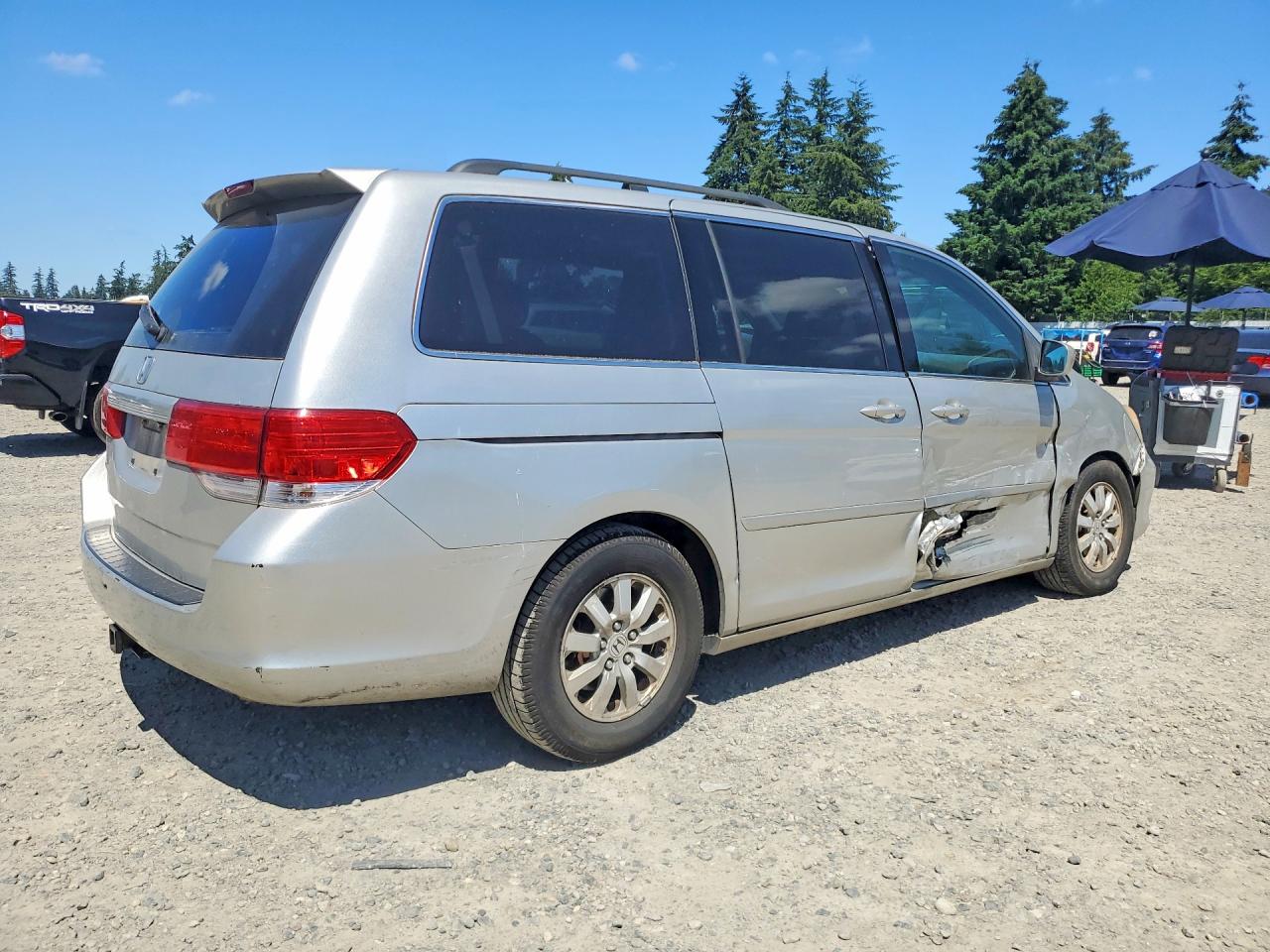 2009 Honda Odyssey Exl Silver vin: 5FNRL38739B030352