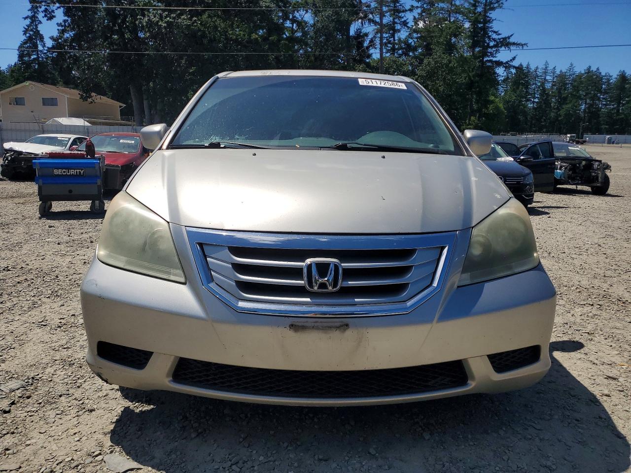 2009 Honda Odyssey Exl Silver vin: 5FNRL38739B030352