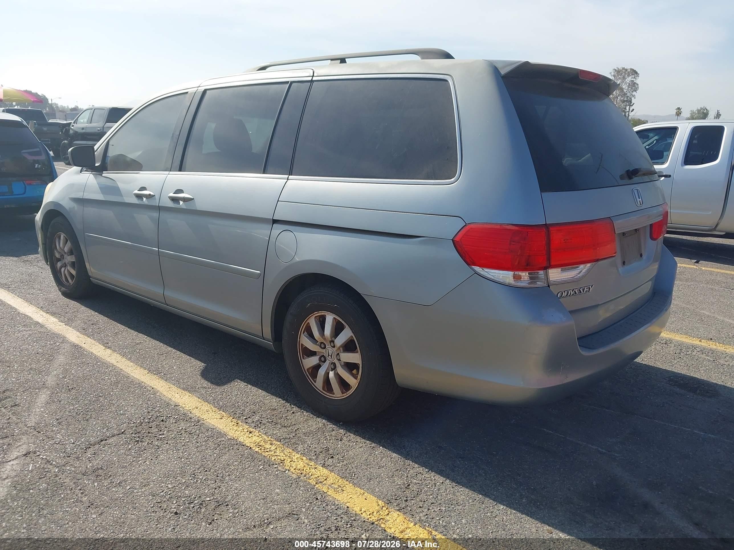2009 Honda Odyssey Ex-l Gray vin: 5FNRL38739B031629