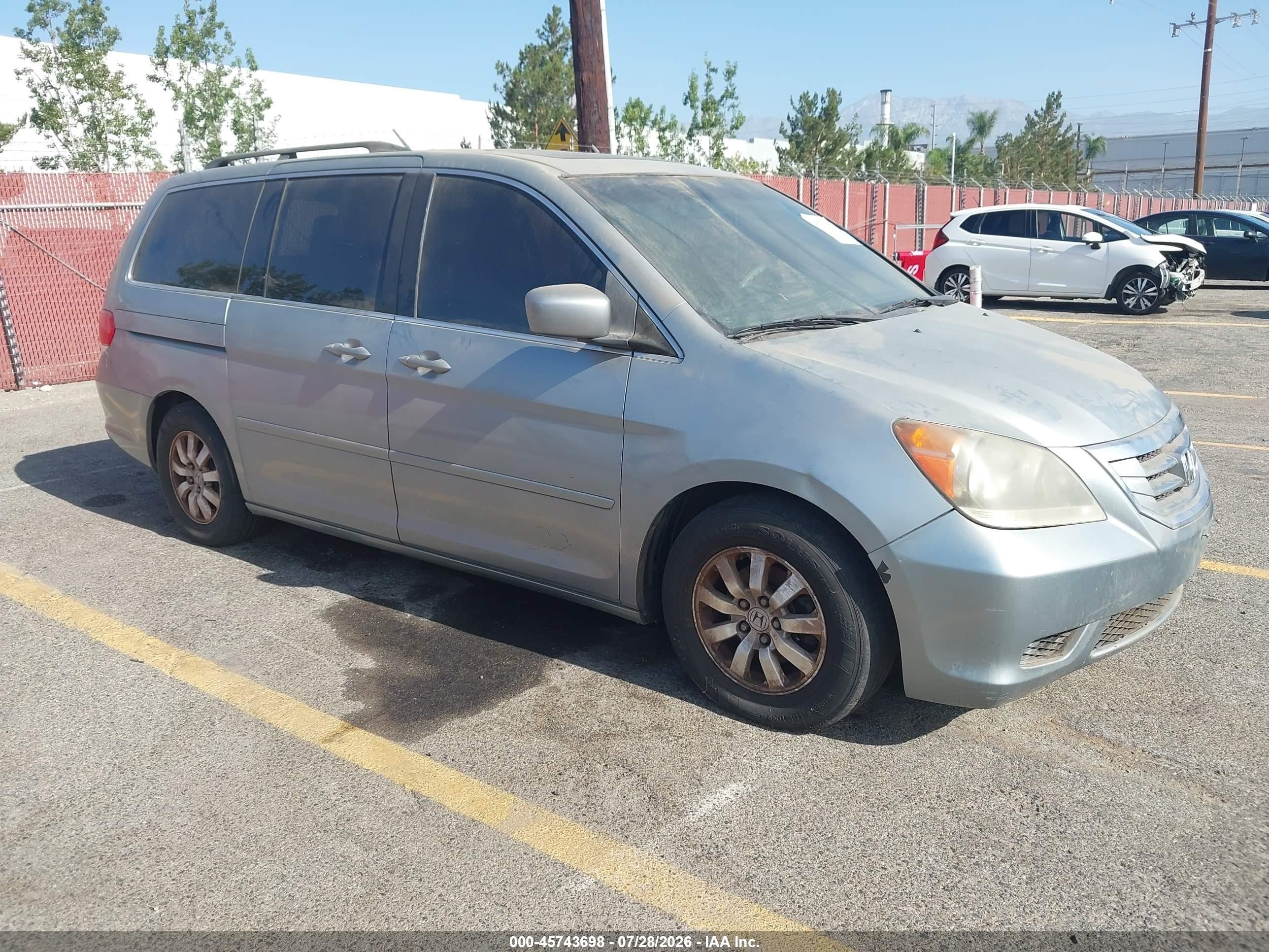 2009 Honda Odyssey Ex-l Gray vin: 5FNRL38739B031629