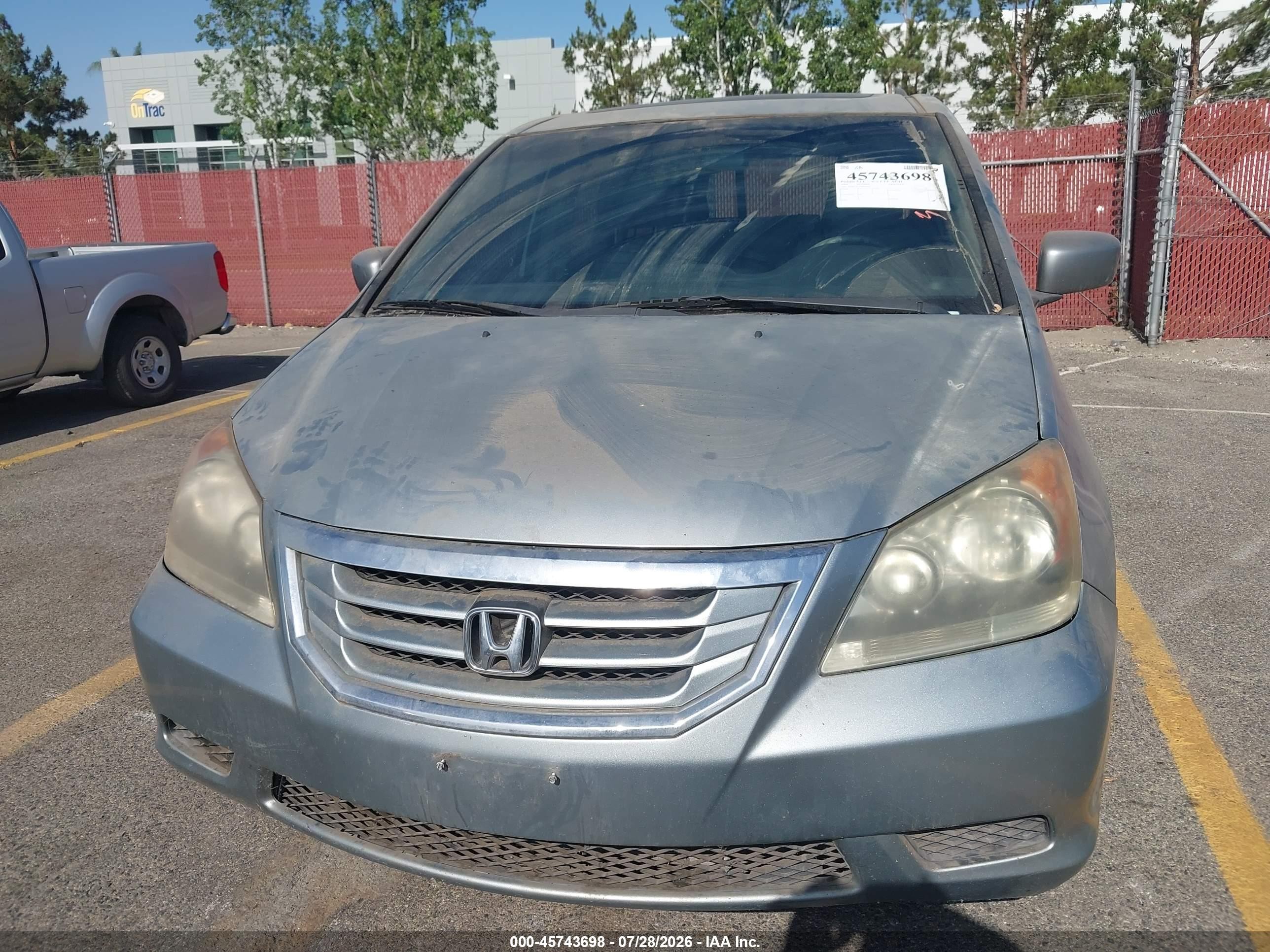 2009 Honda Odyssey Ex-l Gray vin: 5FNRL38739B031629