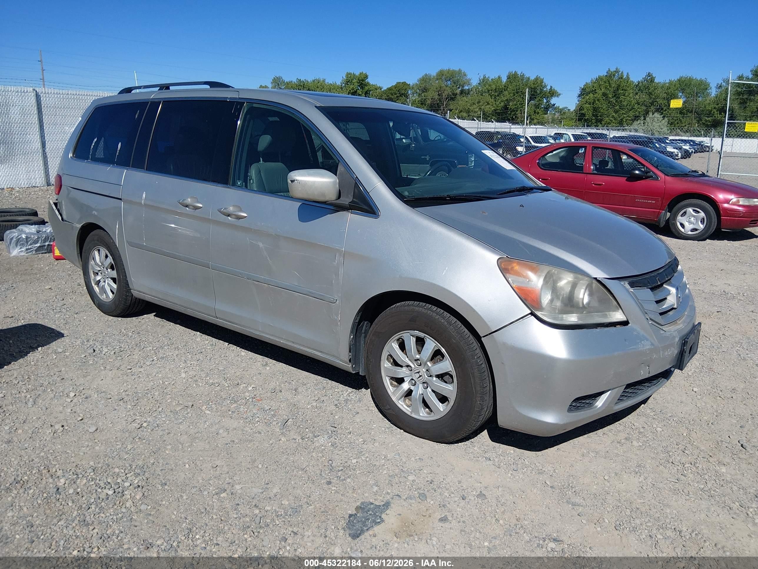 2009 Honda Odyssey Ex-l Silver vin: 5FNRL38739B055641