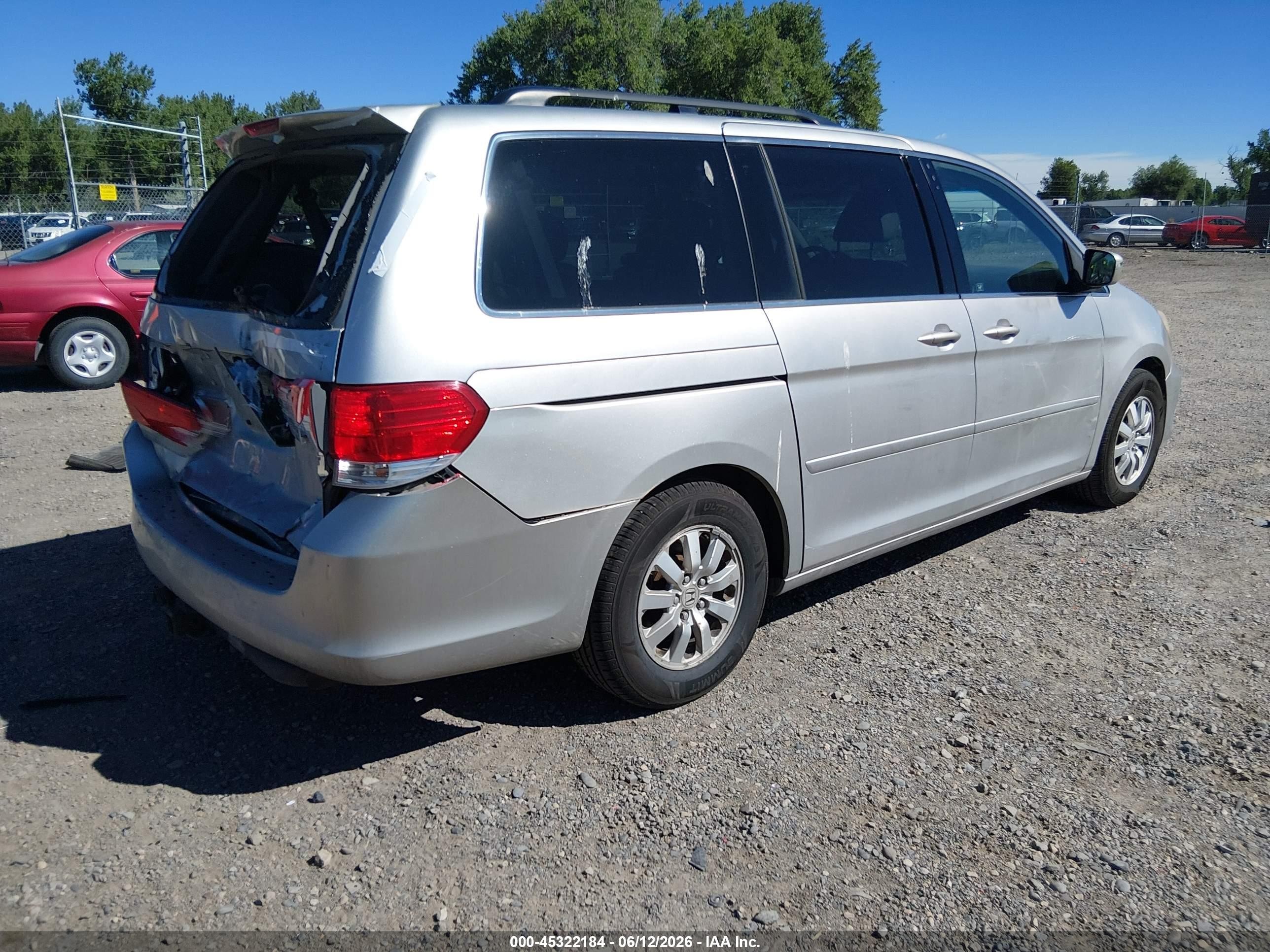 2009 Honda Odyssey Ex-l Silver vin: 5FNRL38739B055641