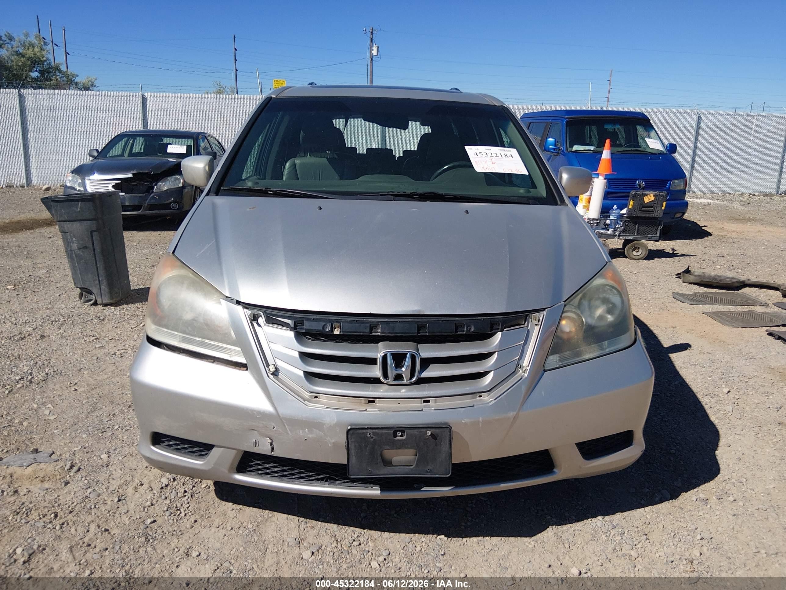 2009 Honda Odyssey Ex-l Silver vin: 5FNRL38739B055641