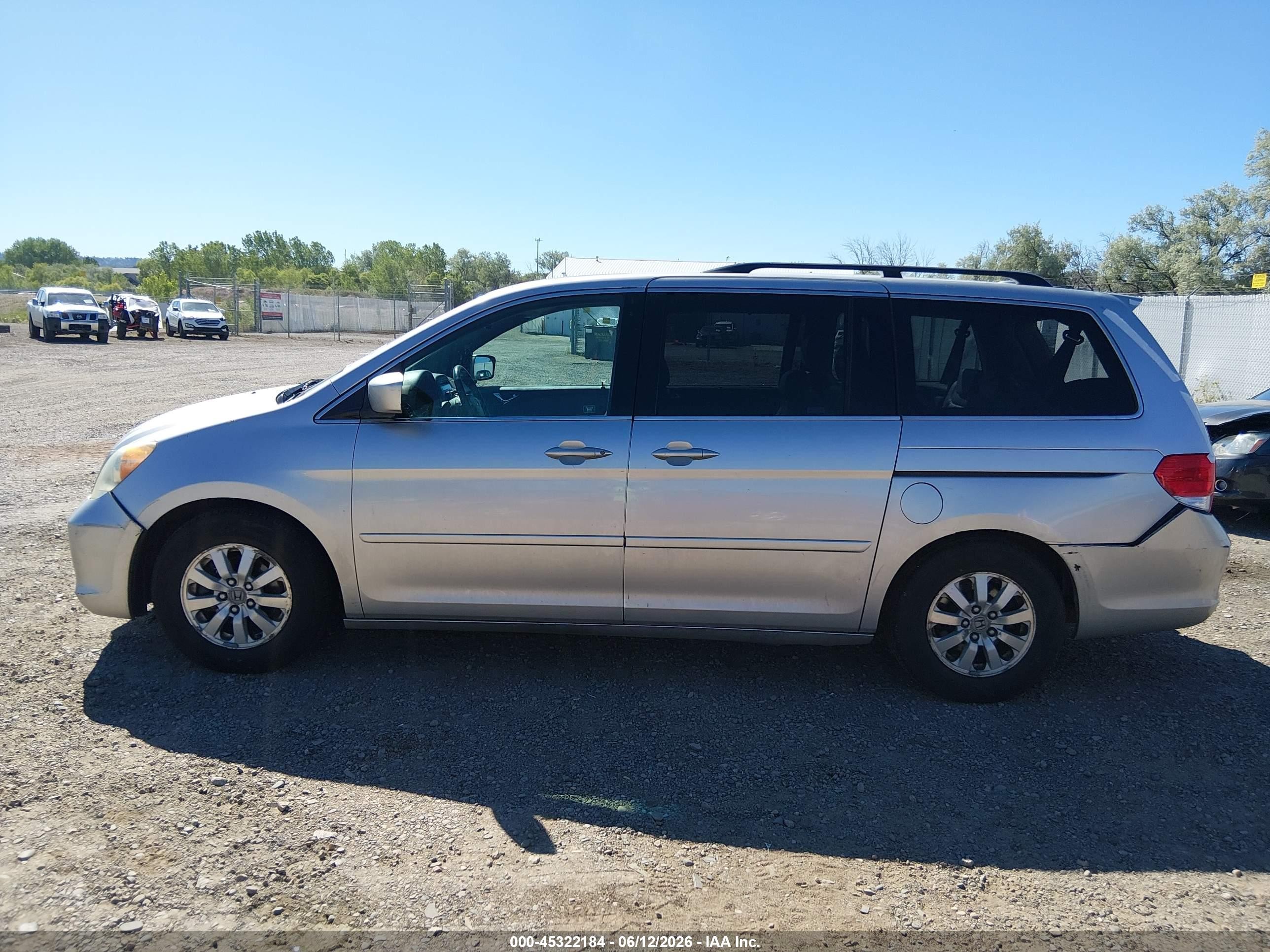 2009 Honda Odyssey Ex-l Silver vin: 5FNRL38739B055641
