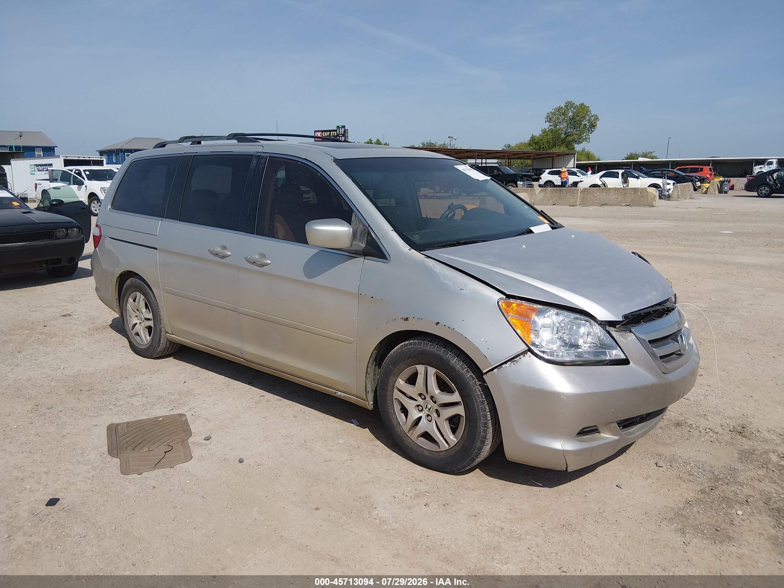 2005 Honda Odyssey Ex-l Gold vin: 5FNRL38745B129675