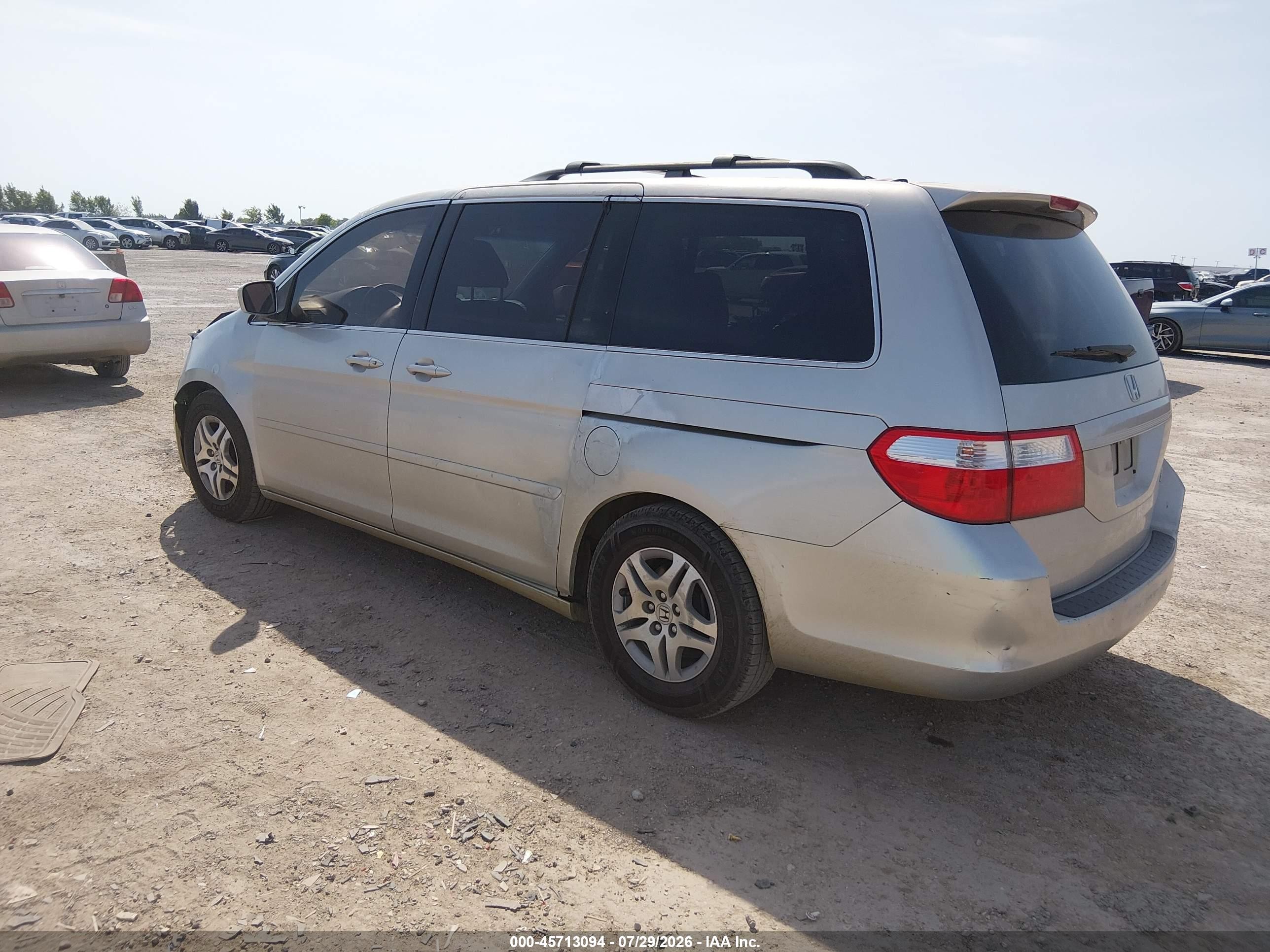 2005 Honda Odyssey Ex-l Gold vin: 5FNRL38745B129675