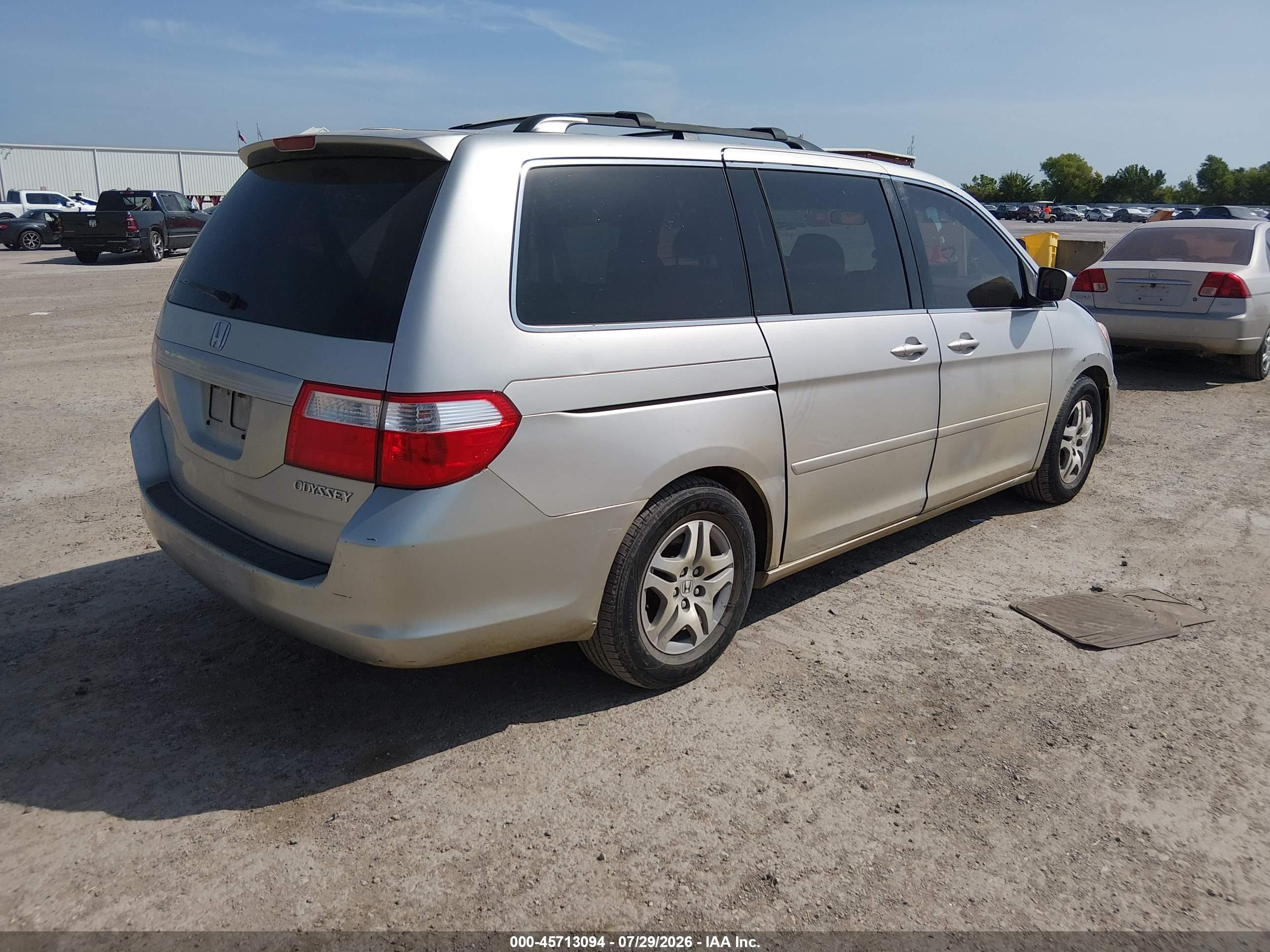 2005 Honda Odyssey Ex-l Gold vin: 5FNRL38745B129675