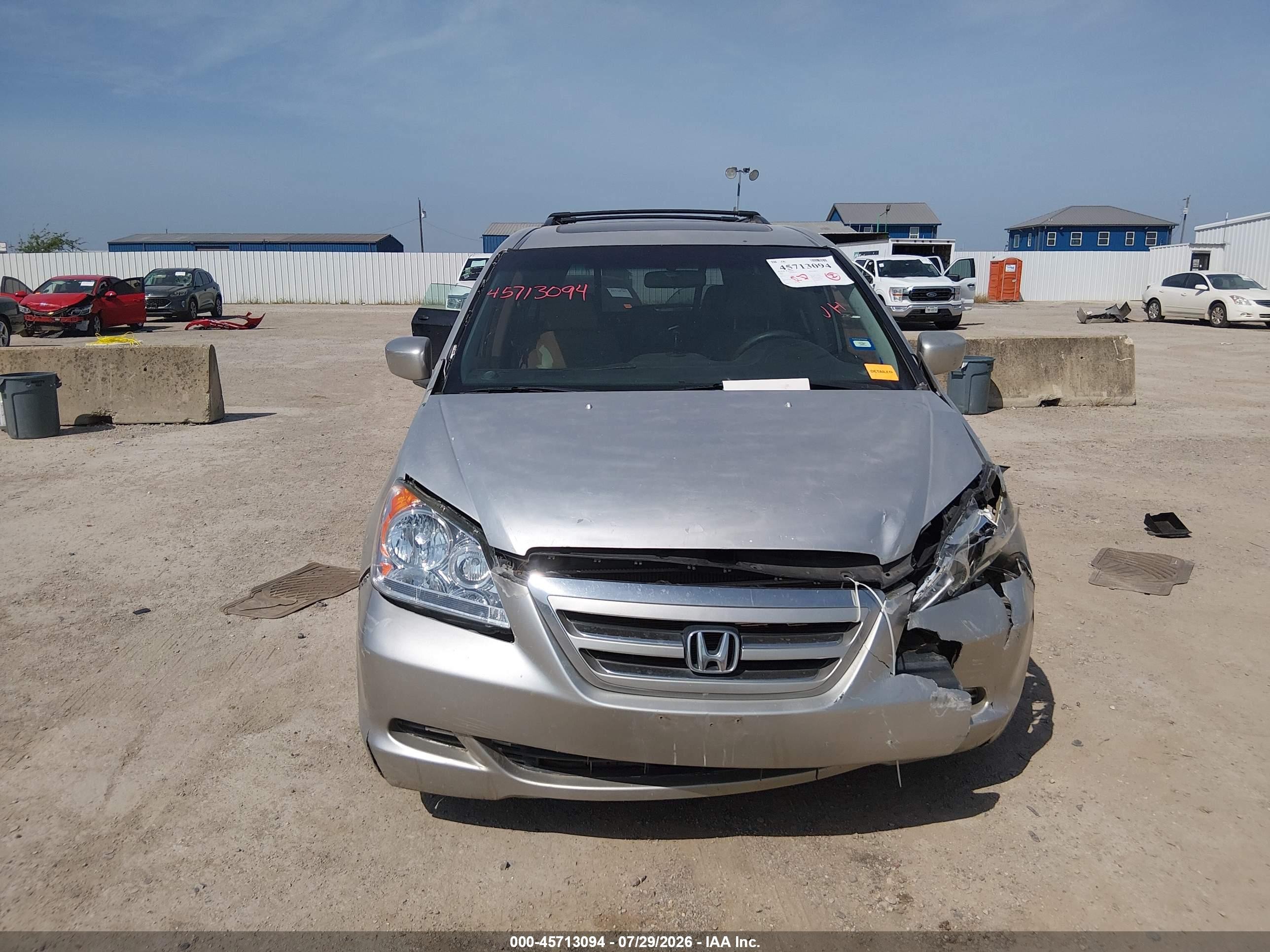 2005 Honda Odyssey Ex-l Gold vin: 5FNRL38745B129675