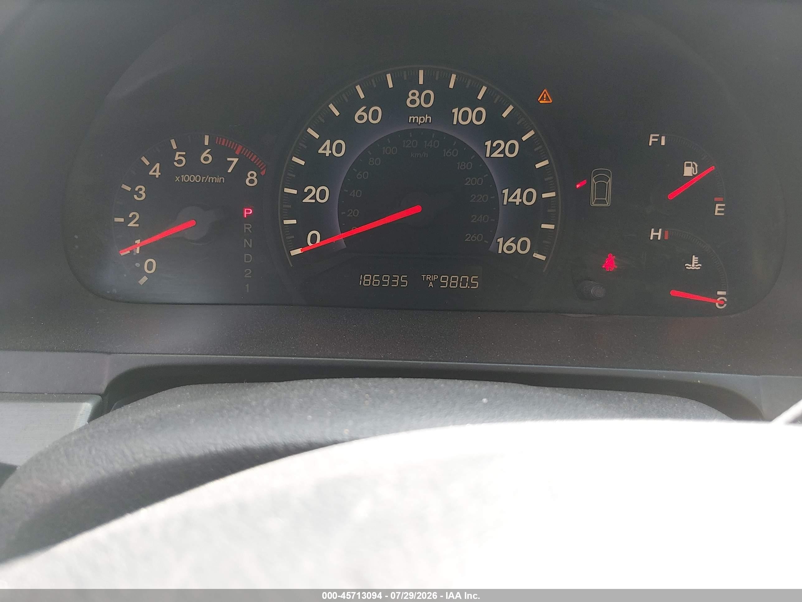 2005 Honda Odyssey Ex-l Gold vin: 5FNRL38745B129675