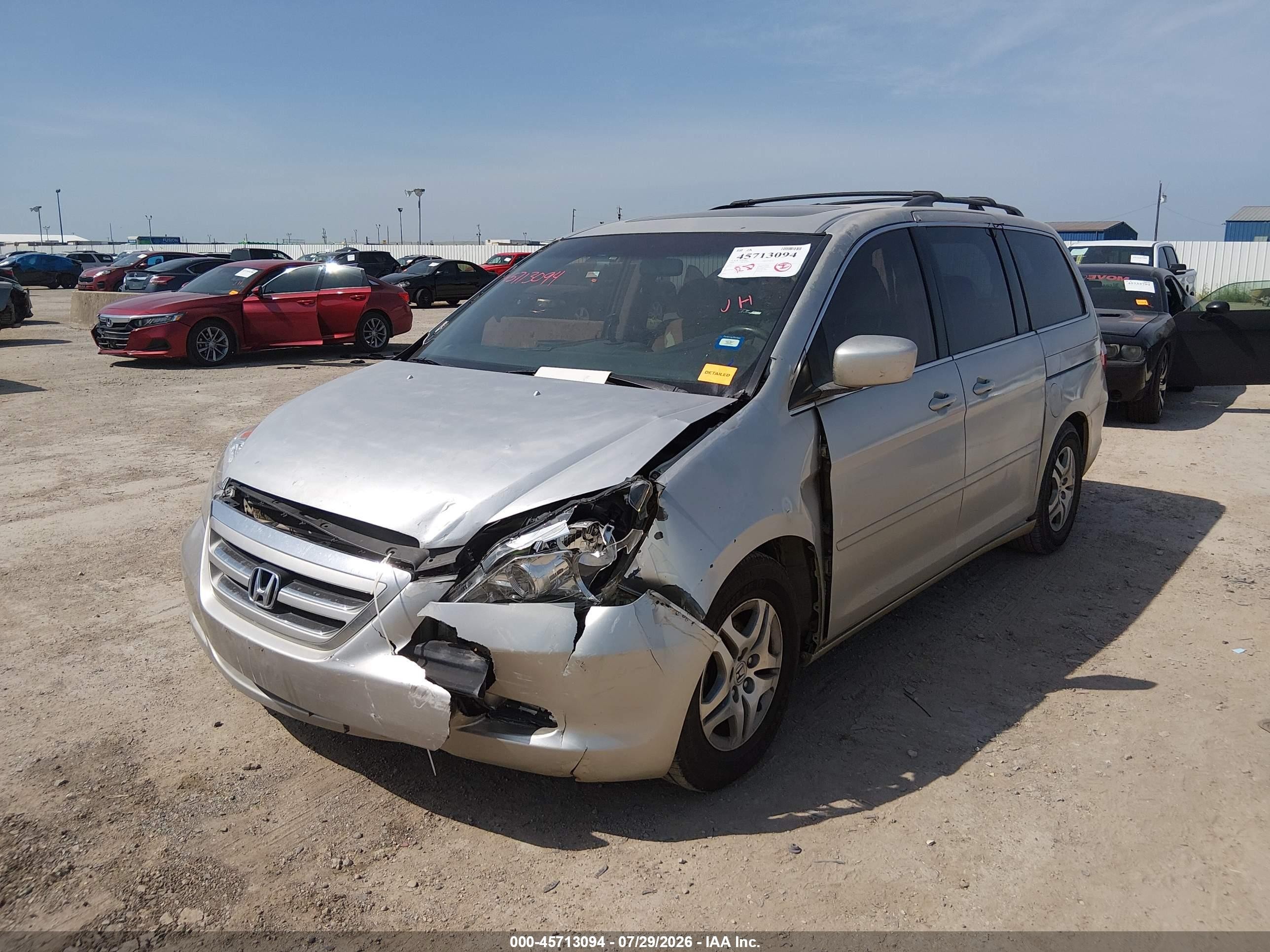 2005 Honda Odyssey Ex-l Gold vin: 5FNRL38745B129675