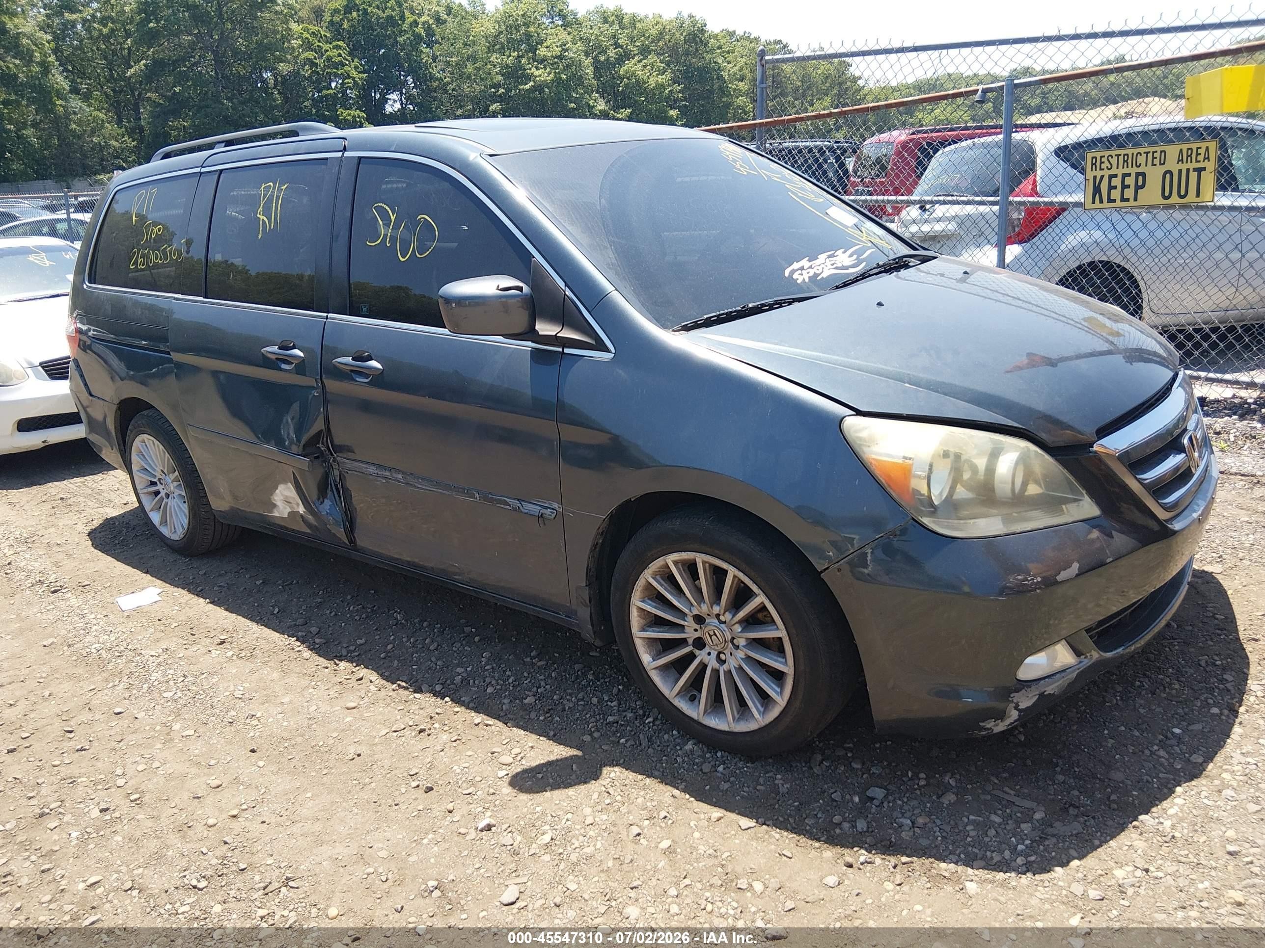 2006 Honda Odyssey Ex-l Gray vin: 5FNRL38746B015001