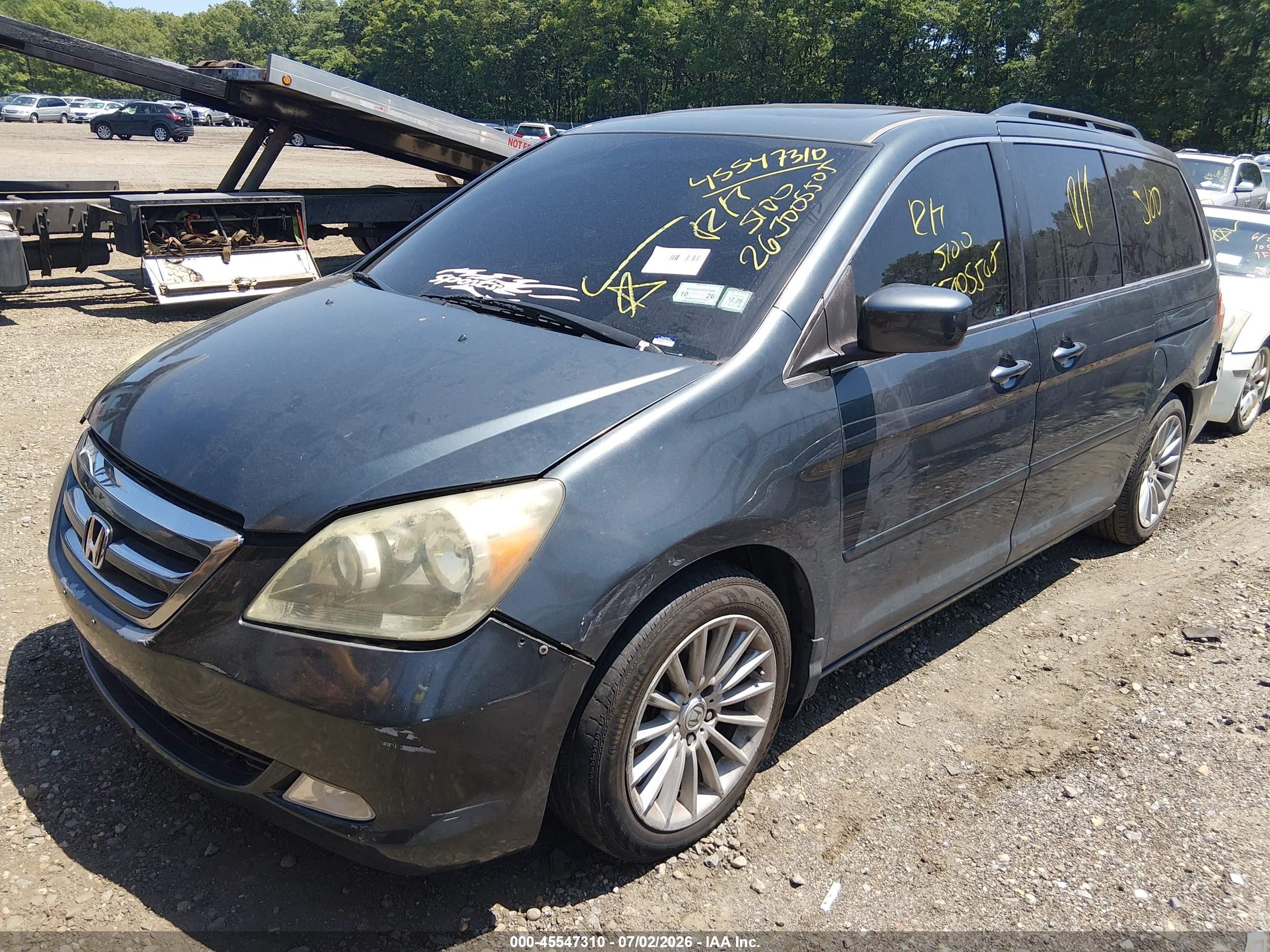 2006 Honda Odyssey Ex-l Gray vin: 5FNRL38746B015001