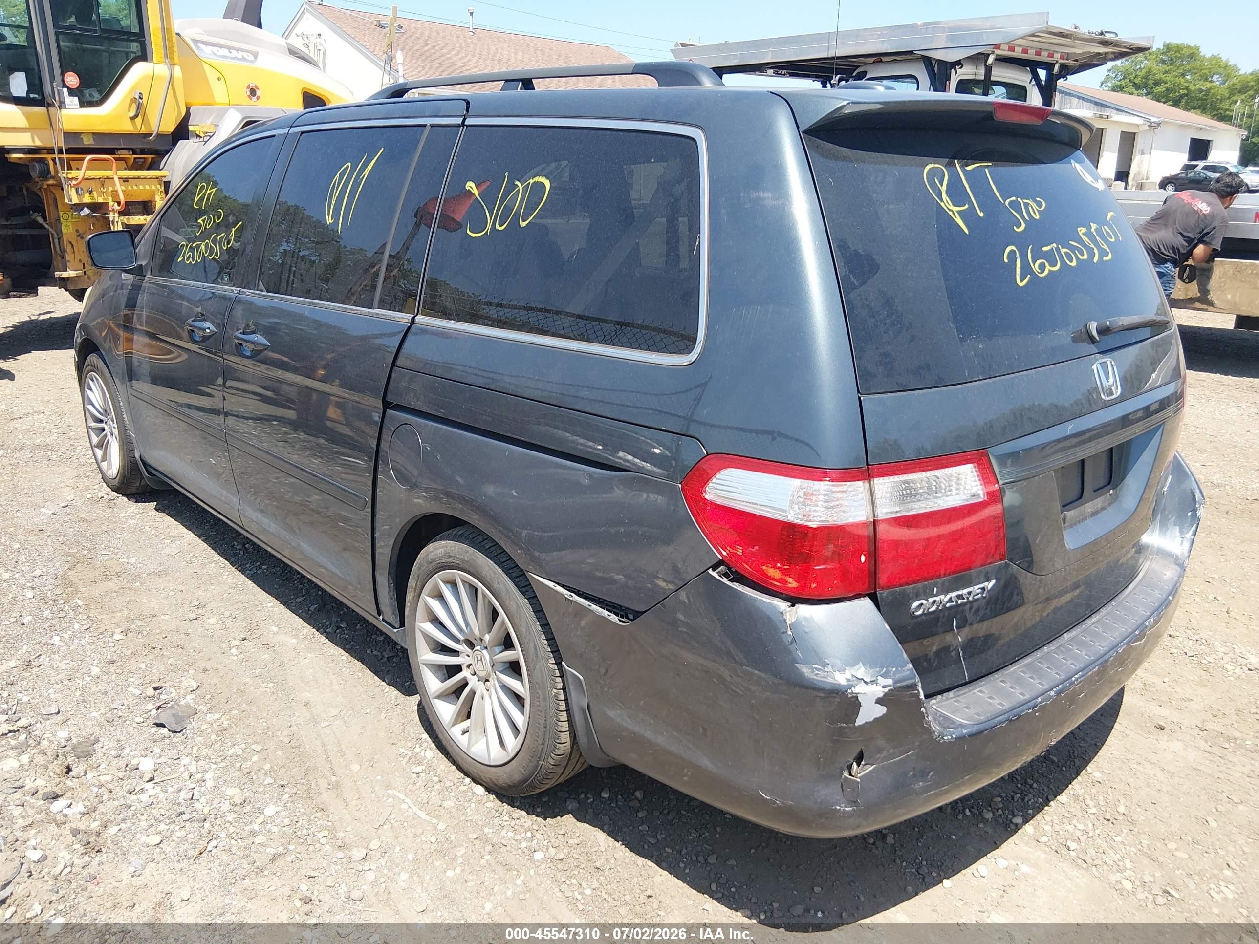 2006 Honda Odyssey Ex-l Gray vin: 5FNRL38746B015001