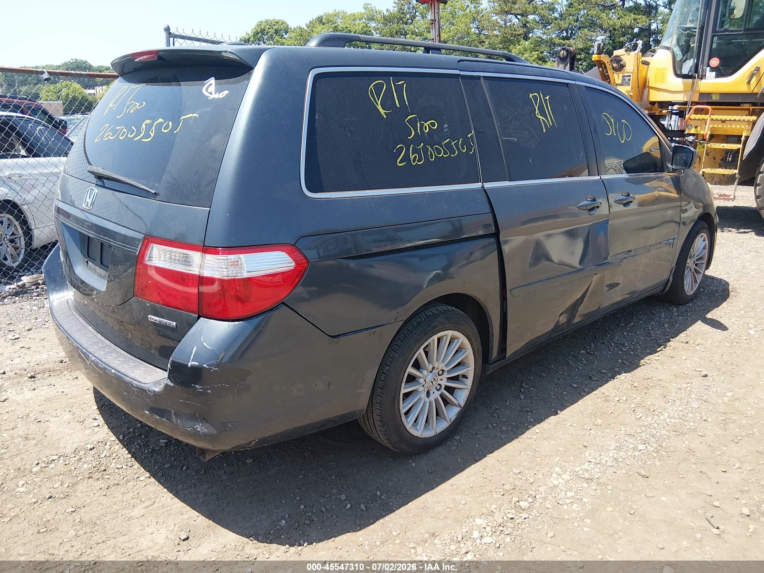 2006 Honda Odyssey Ex-l Gray vin: 5FNRL38746B015001