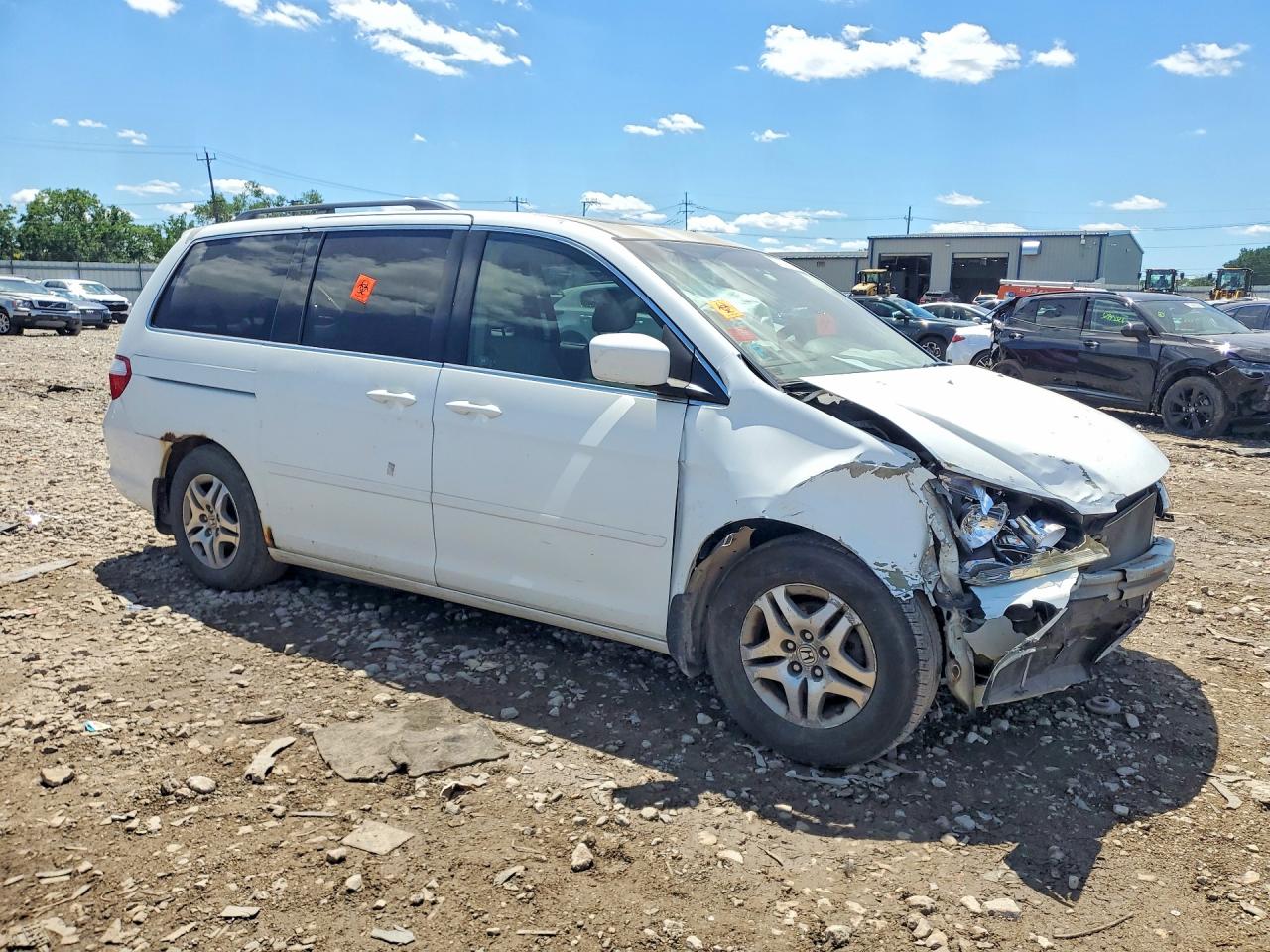 2006 Honda Odyssey Exl White vin: 5FNRL38746B023728