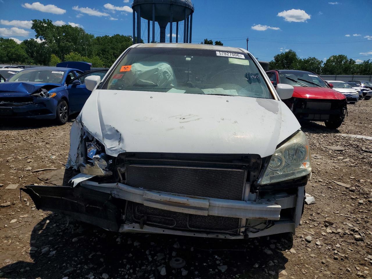 2006 Honda Odyssey Exl White vin: 5FNRL38746B023728
