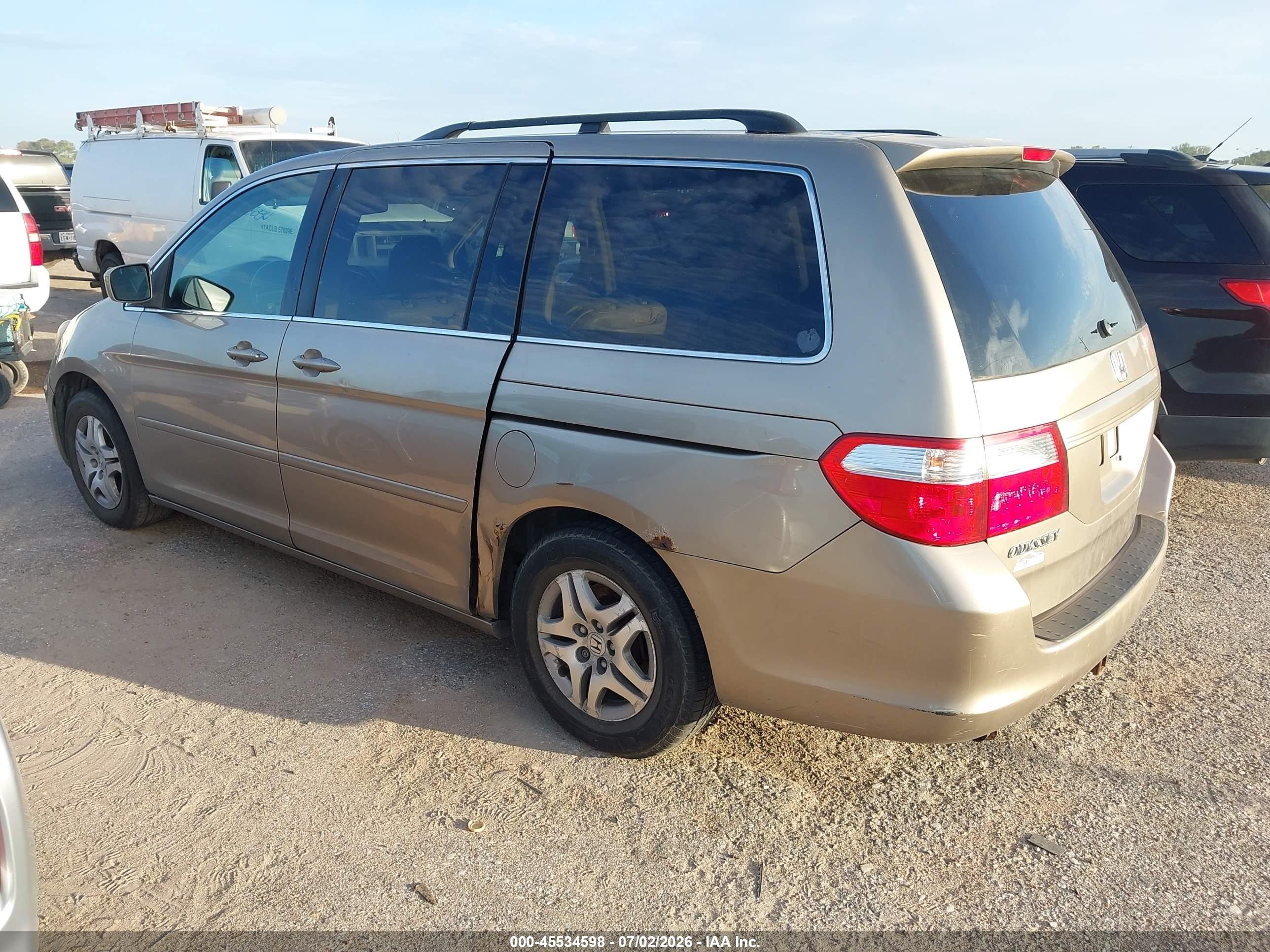 2006 Honda Odyssey Ex-l Tan vin: 5FNRL38746B027746