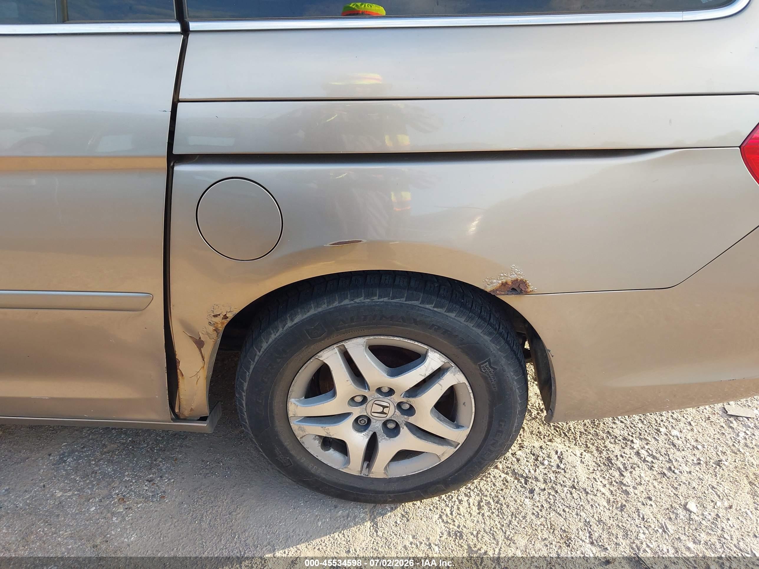2006 Honda Odyssey Ex-l Tan vin: 5FNRL38746B027746