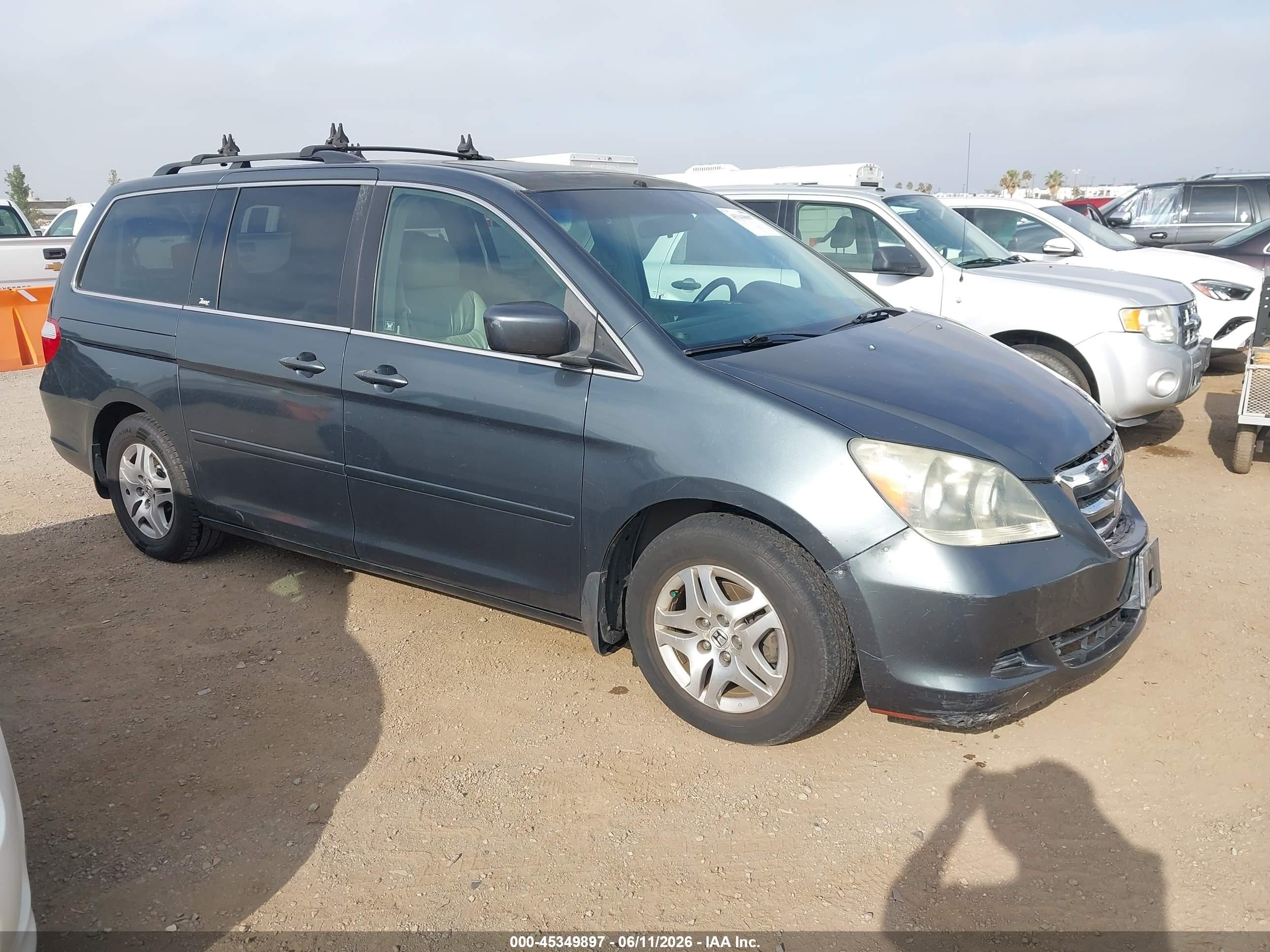 2006 Honda Odyssey Ex-l Pewter vin: 5FNRL38746B430545