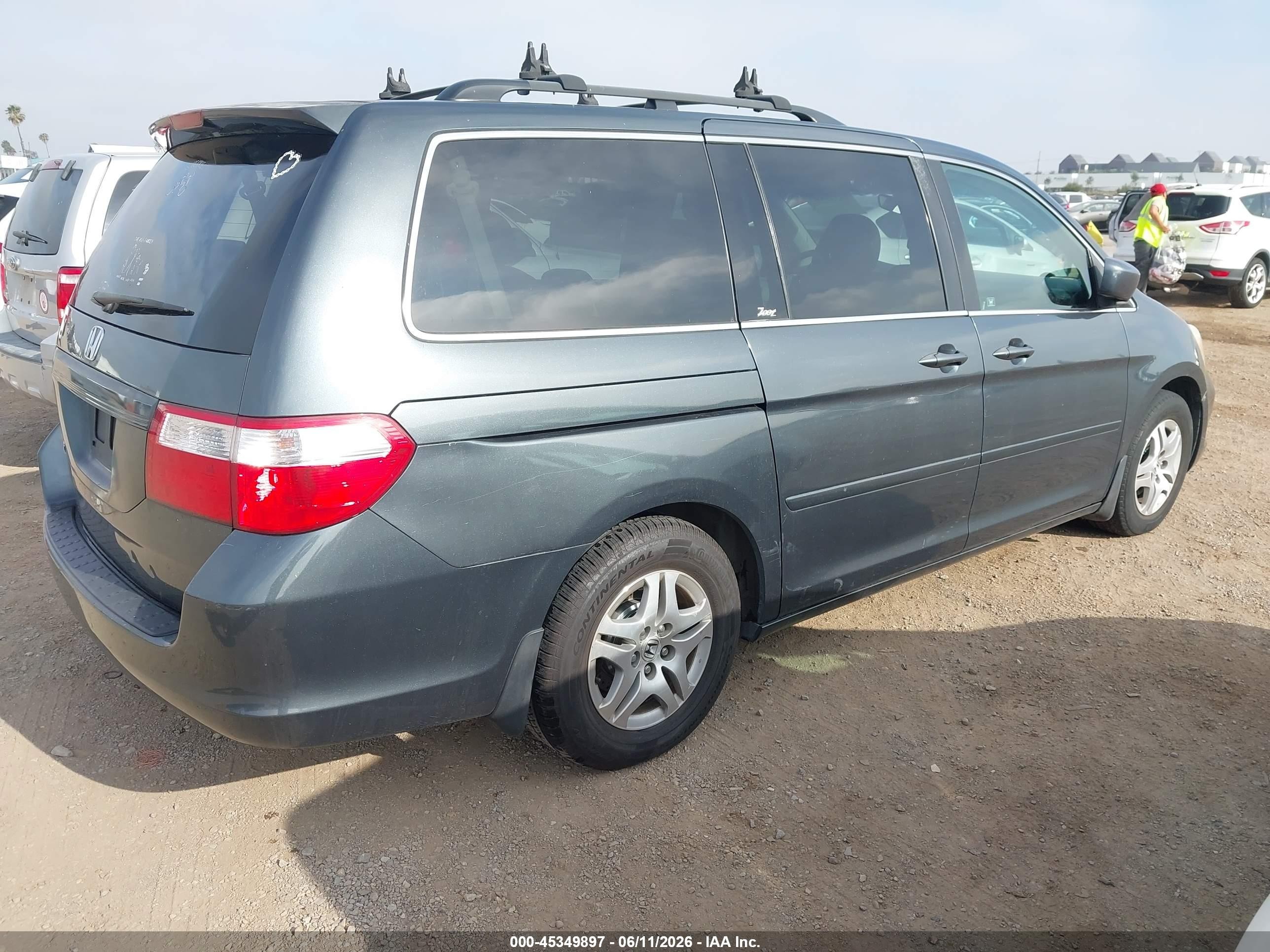 2006 Honda Odyssey Ex-l Pewter vin: 5FNRL38746B430545