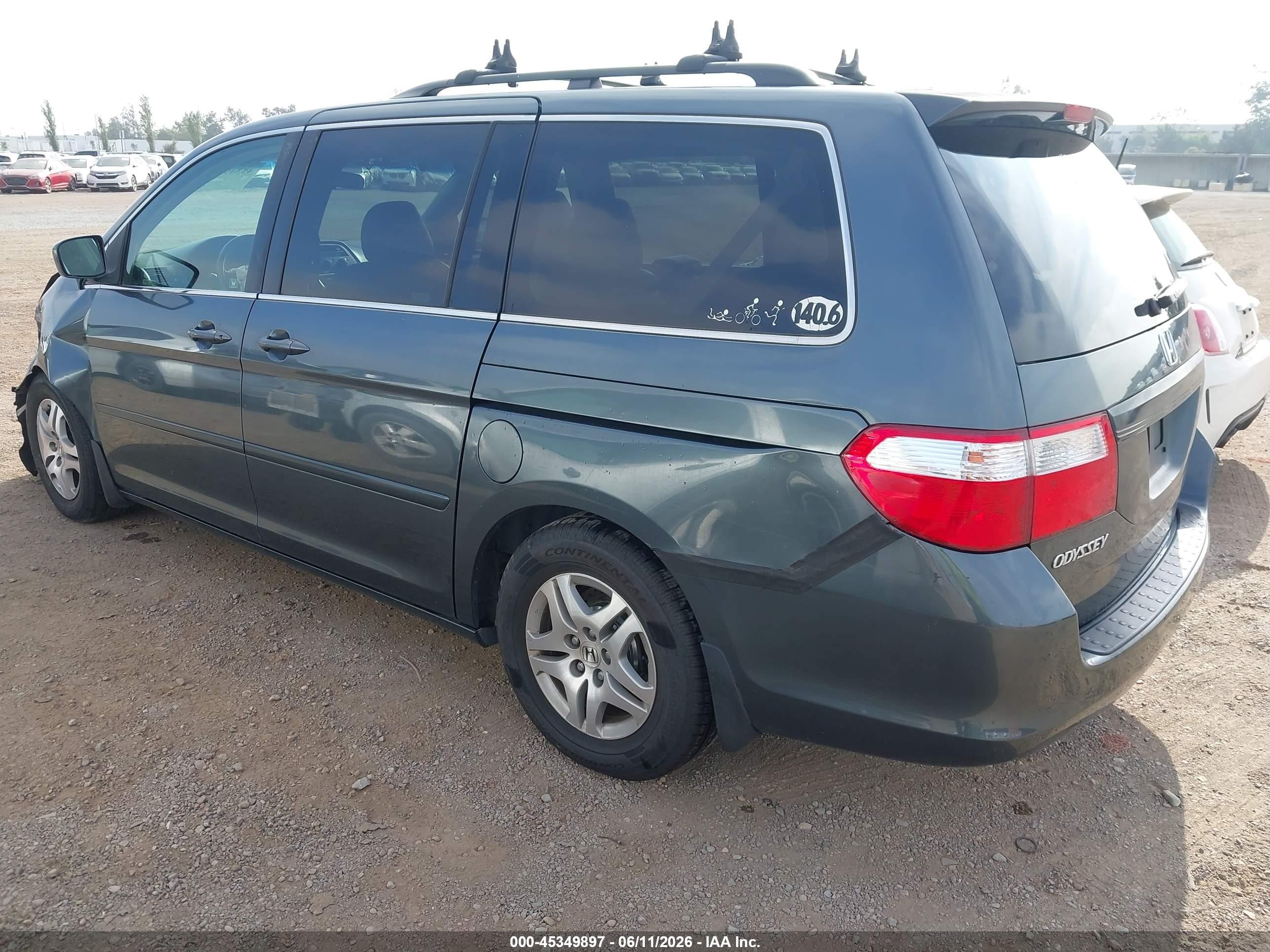 2006 Honda Odyssey Ex-l Pewter vin: 5FNRL38746B430545