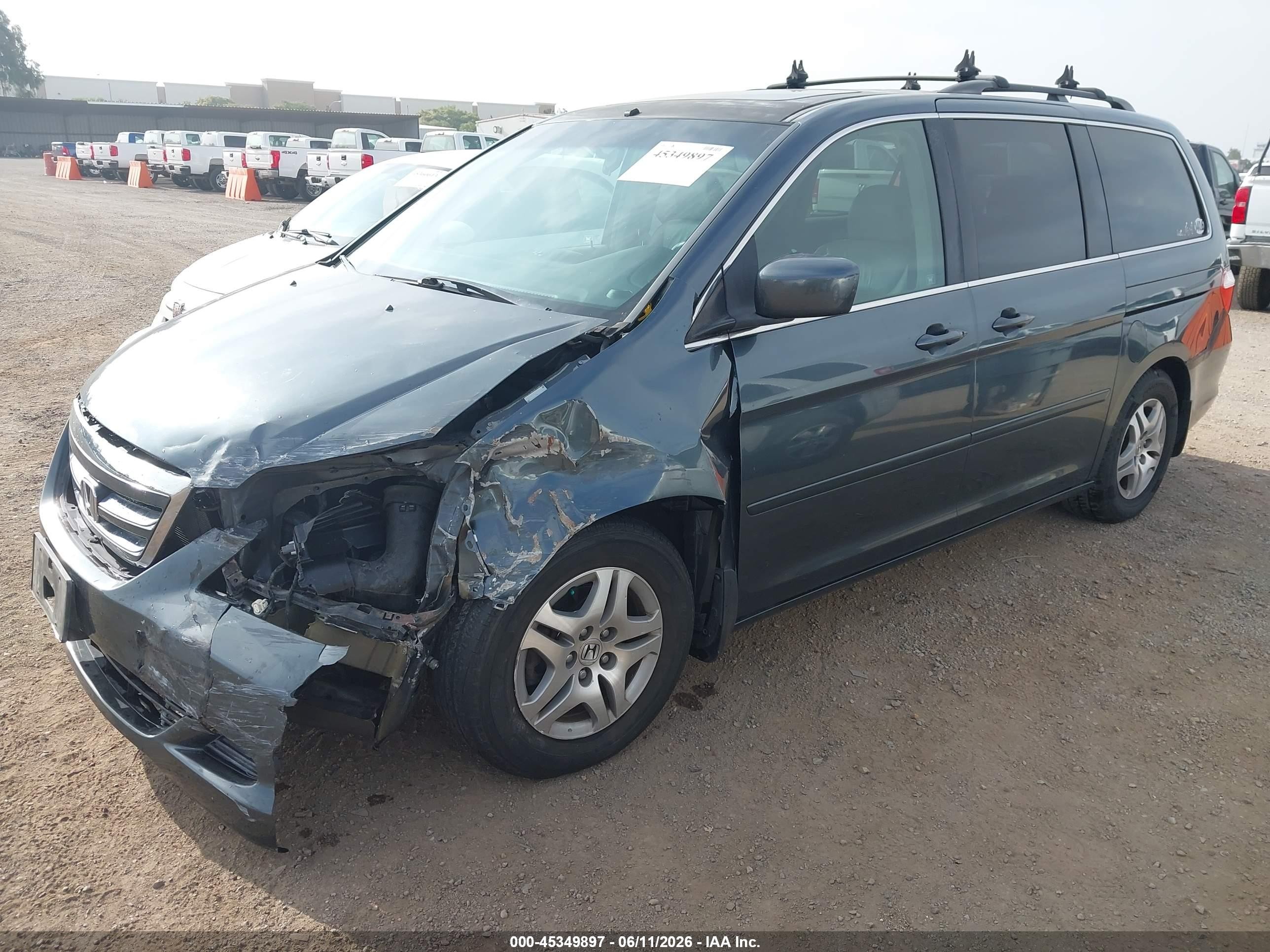 2006 Honda Odyssey Ex-l Pewter vin: 5FNRL38746B430545
