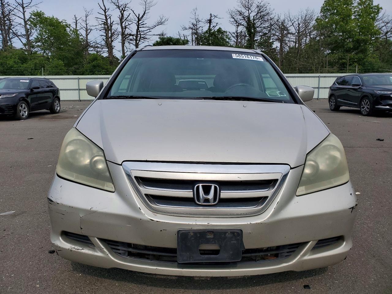 2006 Honda Odyssey Exl Серебряный vin: 5FNRL38746B440959